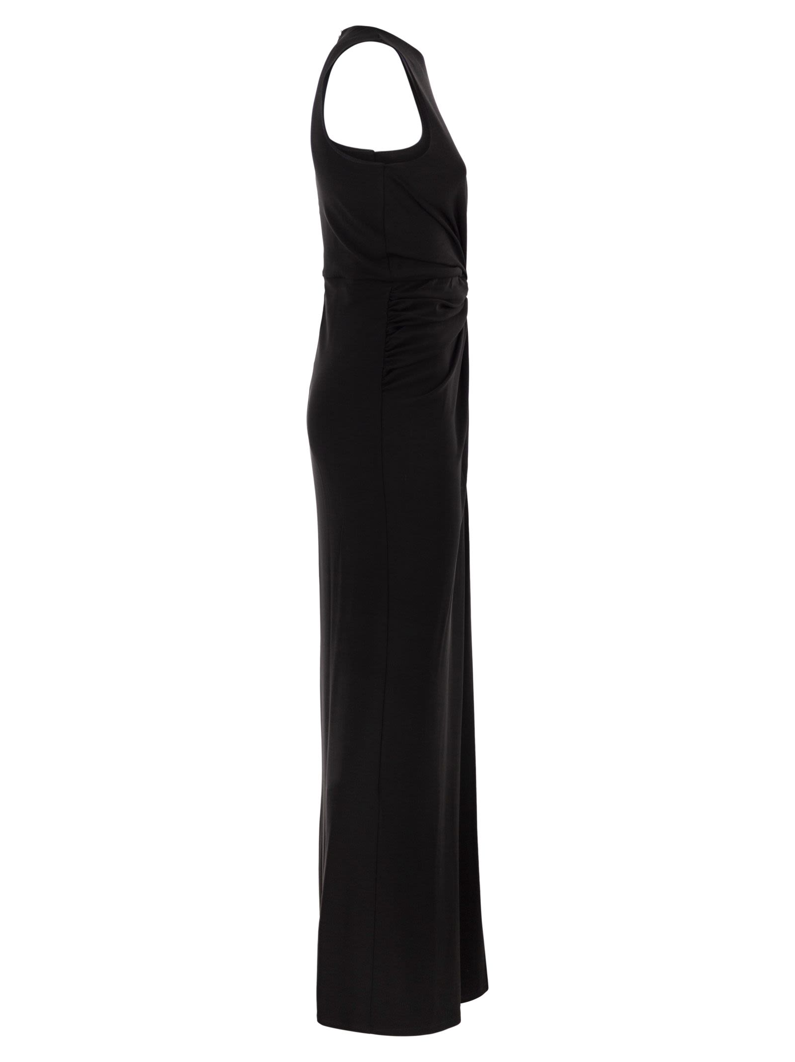 Sportmax Women Spxsaletta – Long Stretch Jersey Dress With Draping And Cut-Out SPORTMAX