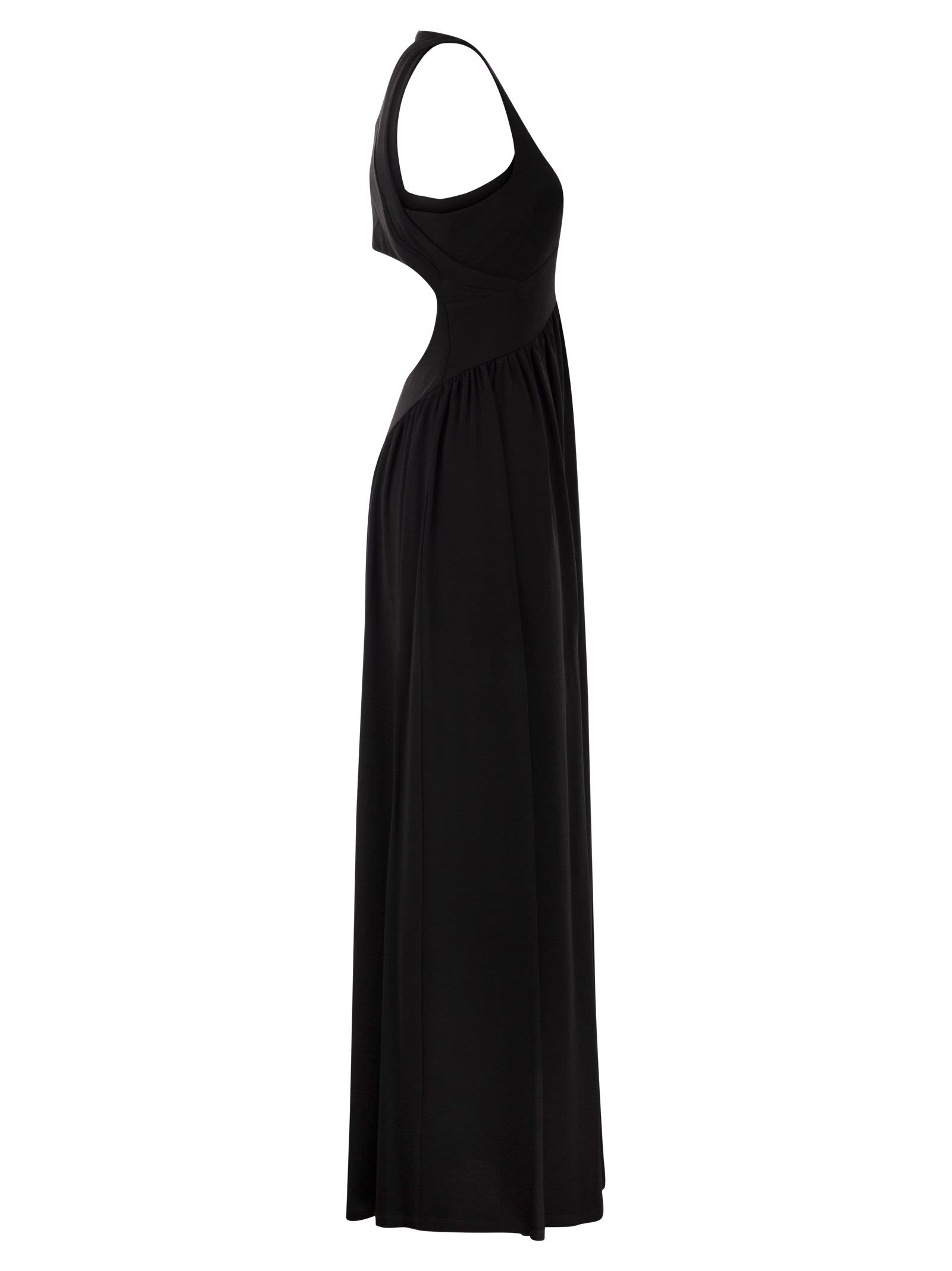 Sportmax Women Spxpanino – Long Stretch Jersey Dress With Back Cut-Out SPORTMAX