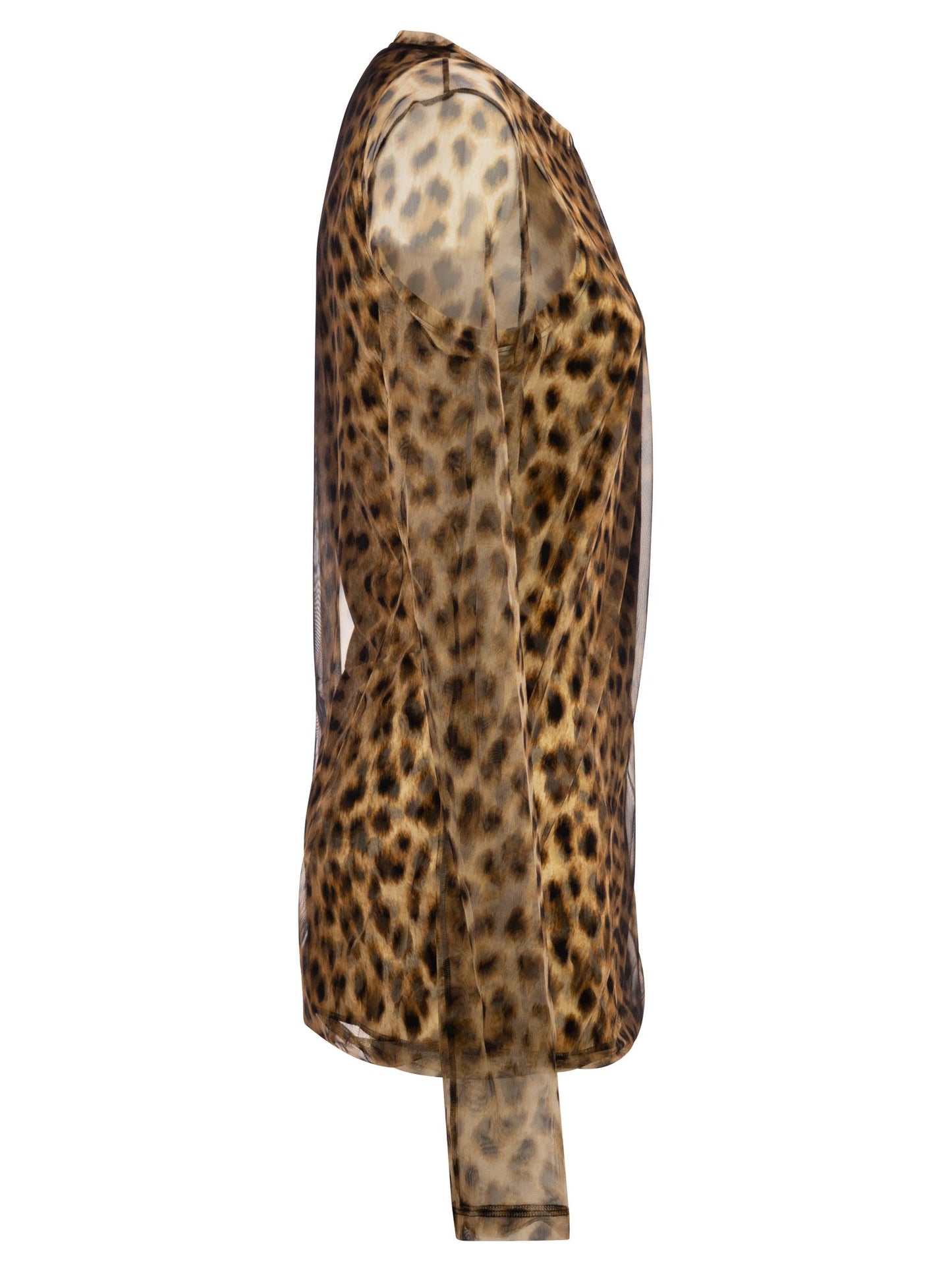 Sportmax Women Spxzebu - Animal Print Dual-Material Top SPORTMAX