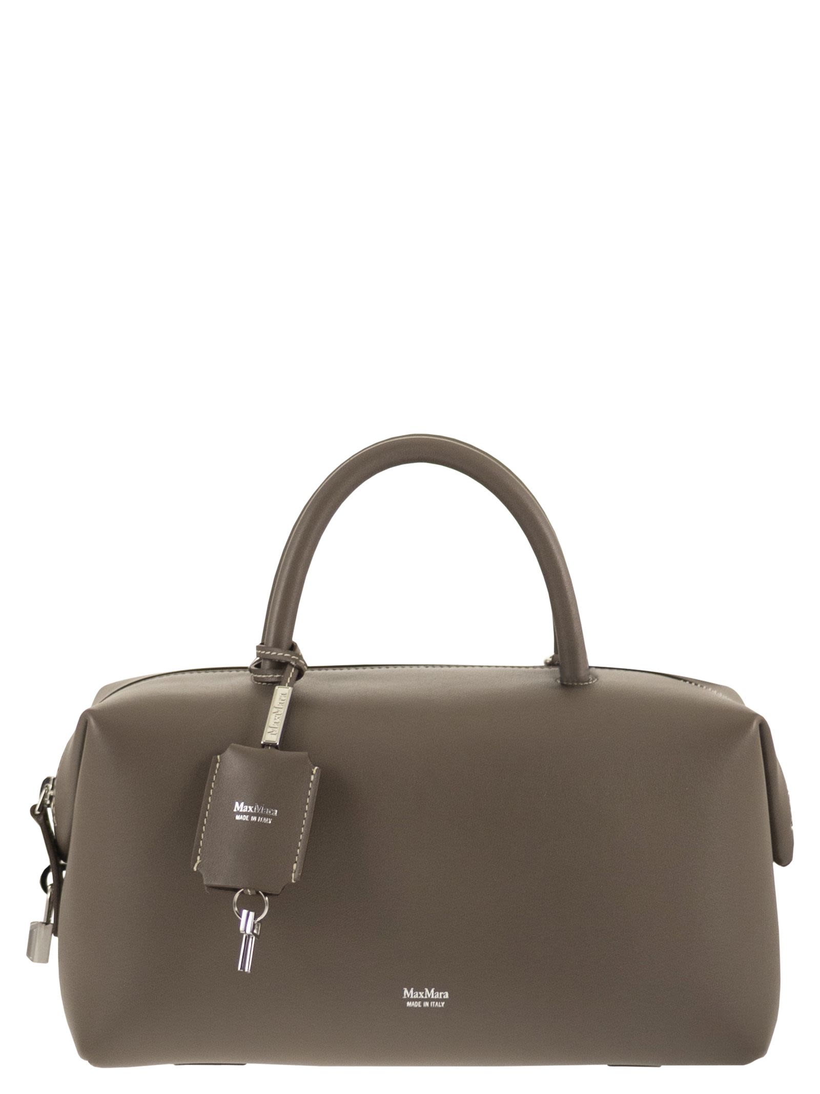 Maxmara Women Holdallm - Medium Satchel In Natural Leather MAX MARA