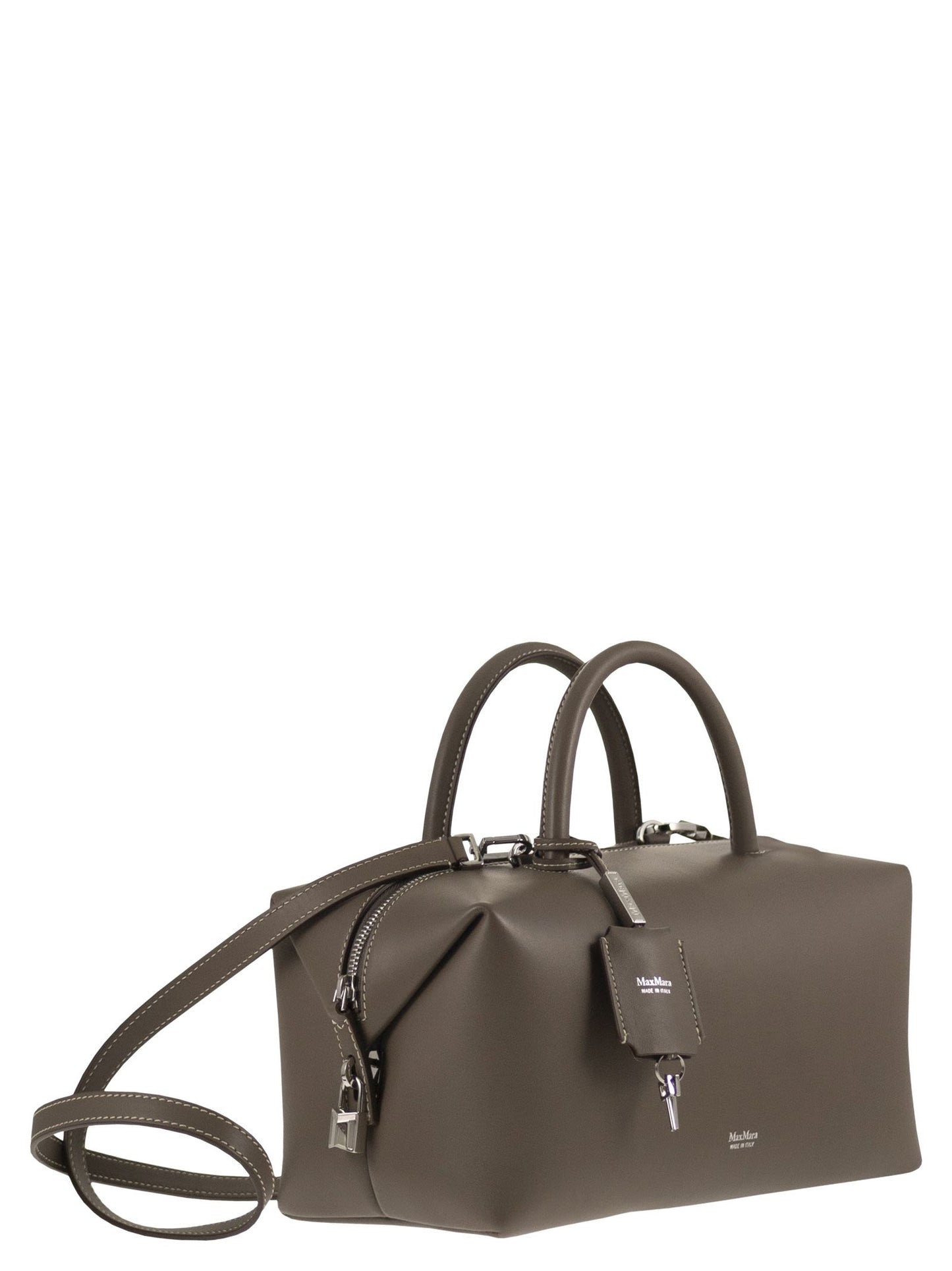 Maxmara Women Holdallm - Medium Satchel In Natural Leather MAX MARA