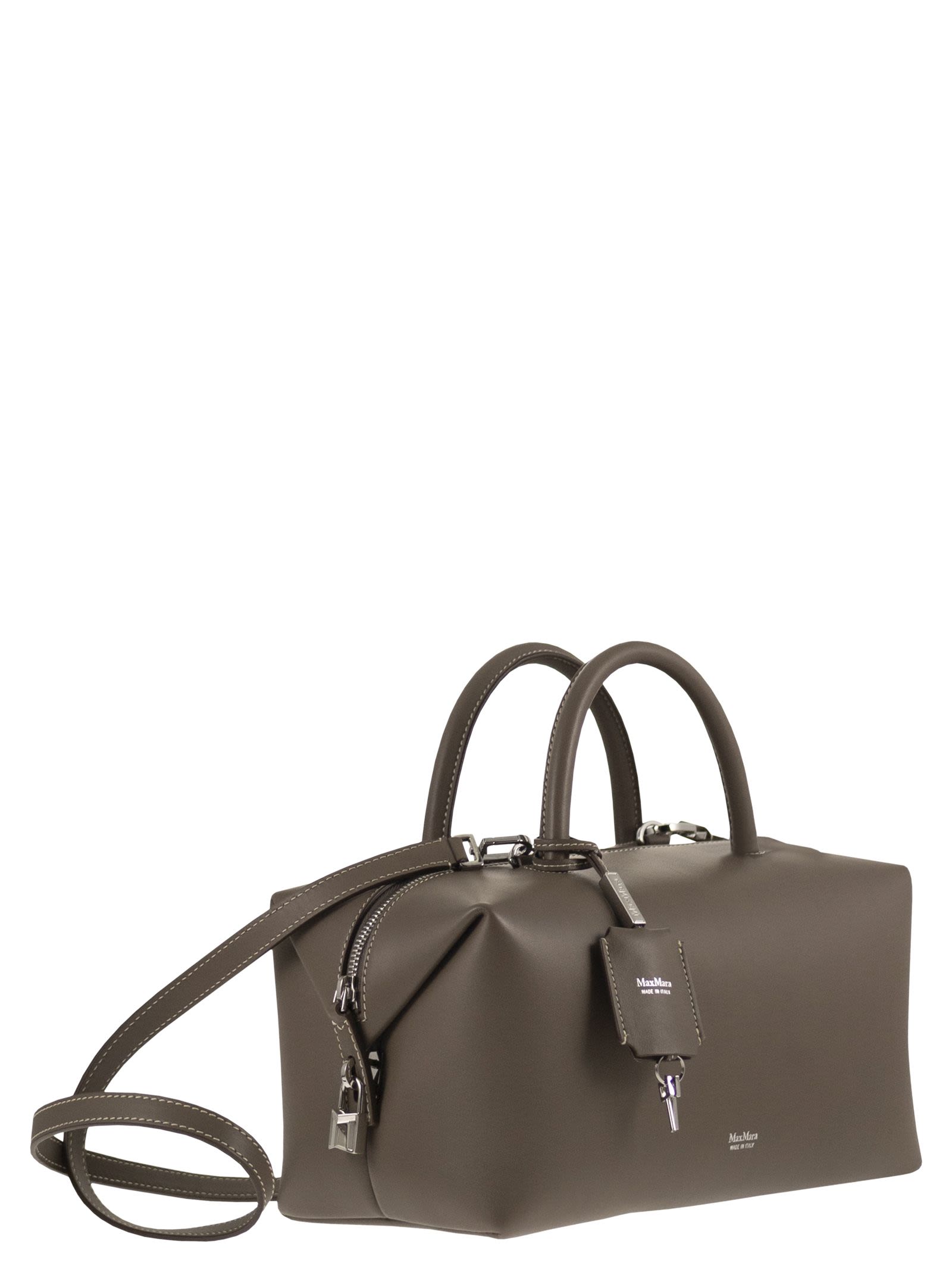 Maxmara Women Holdallm - Medium Satchel In Natural Leather MAX MARA