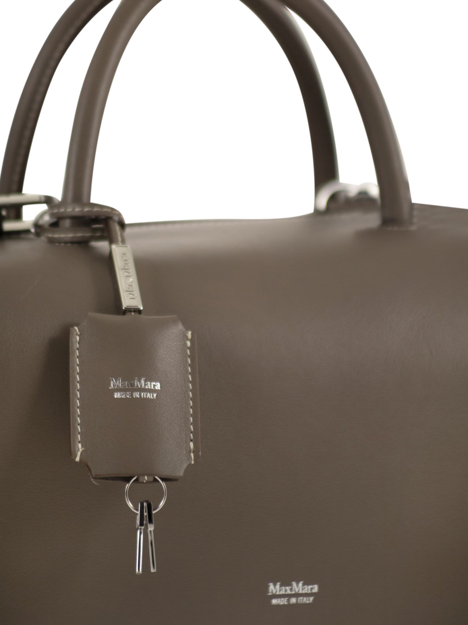 Maxmara Women Holdallm - Medium Satchel In Natural Leather MAX MARA