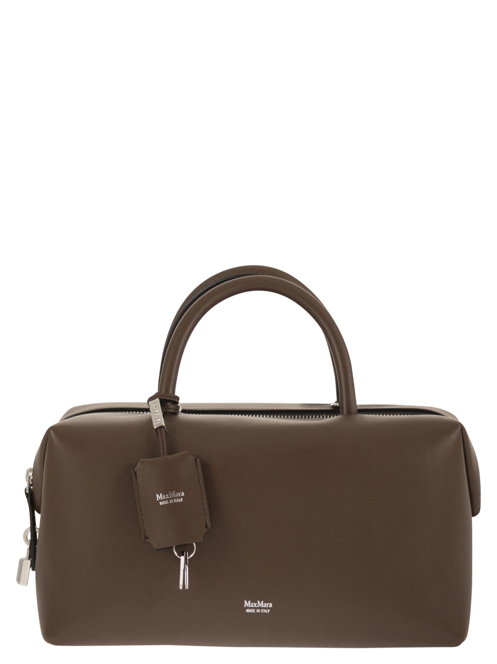 Maxmara Women Holdallm - Medium Satchel In Natural Leather MAX MARA