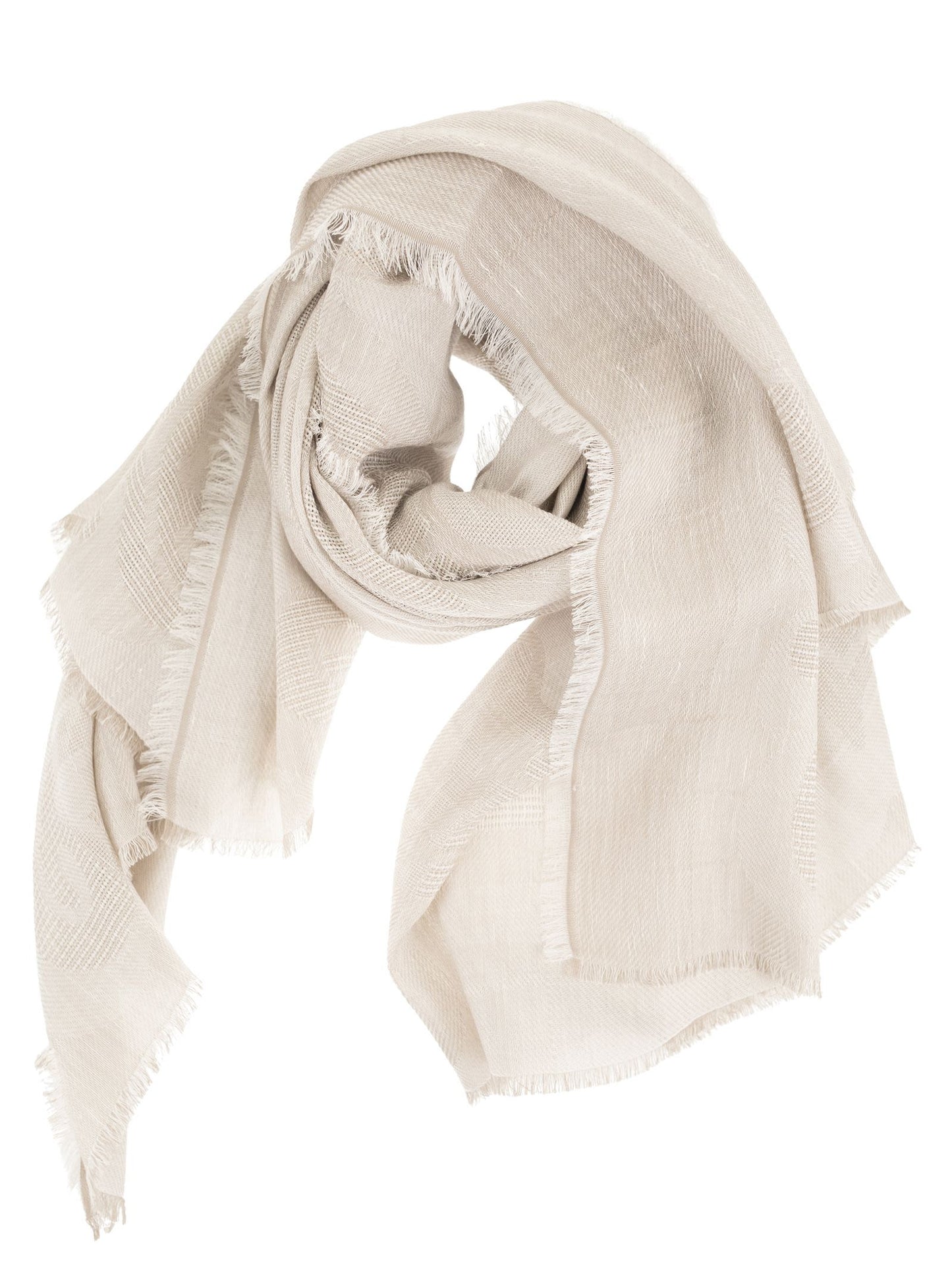Max Mara Women Mxasenior - Max Mara Scarf With Monogram Jacquard Embroidery MAX MARA