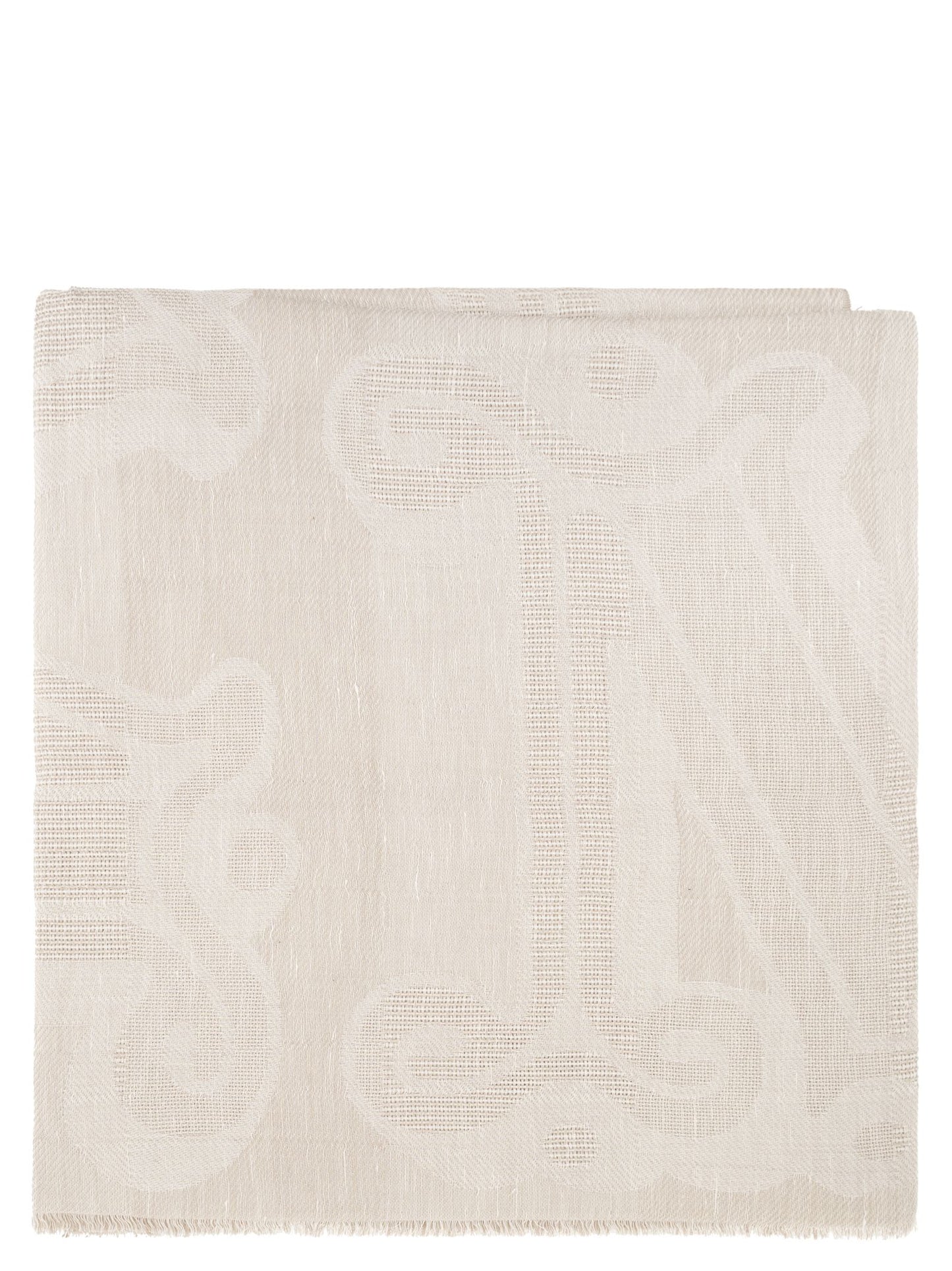 Max Mara Women Mxasenior - Max Mara Scarf With Monogram Jacquard Embroidery MAX MARA