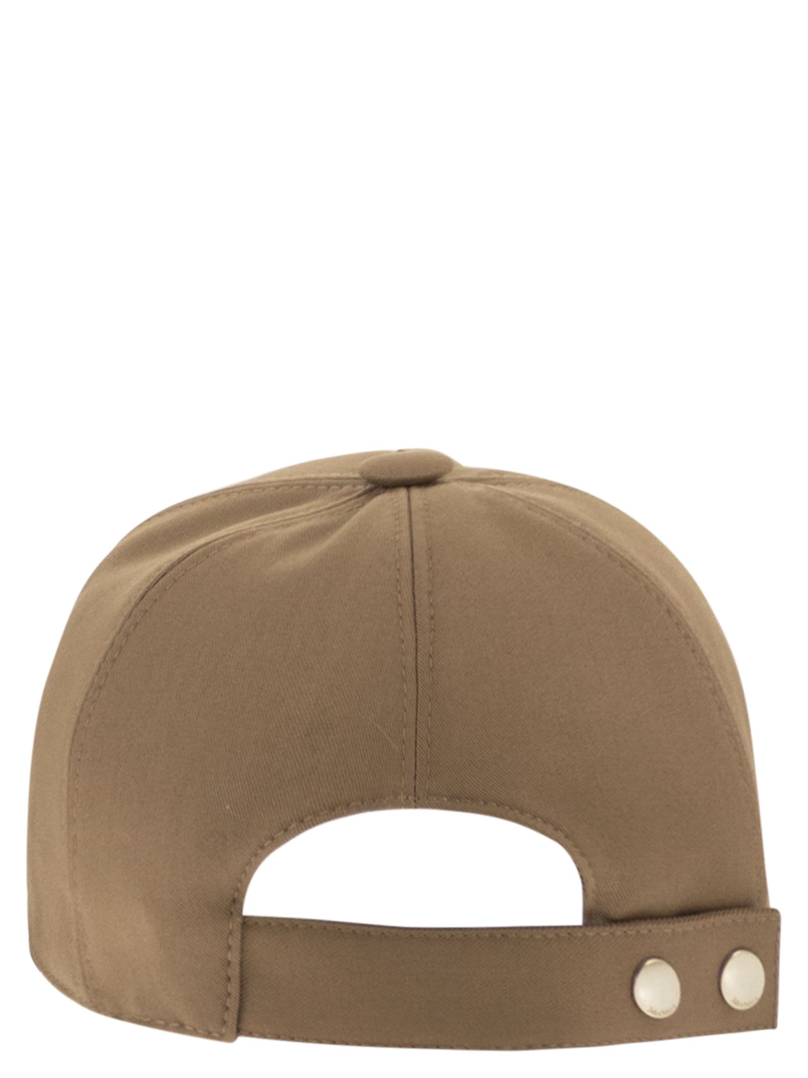 Maxmara Women Mxaribaldo - Water-Repellent Gabardine Baseball Cap MAX MARA