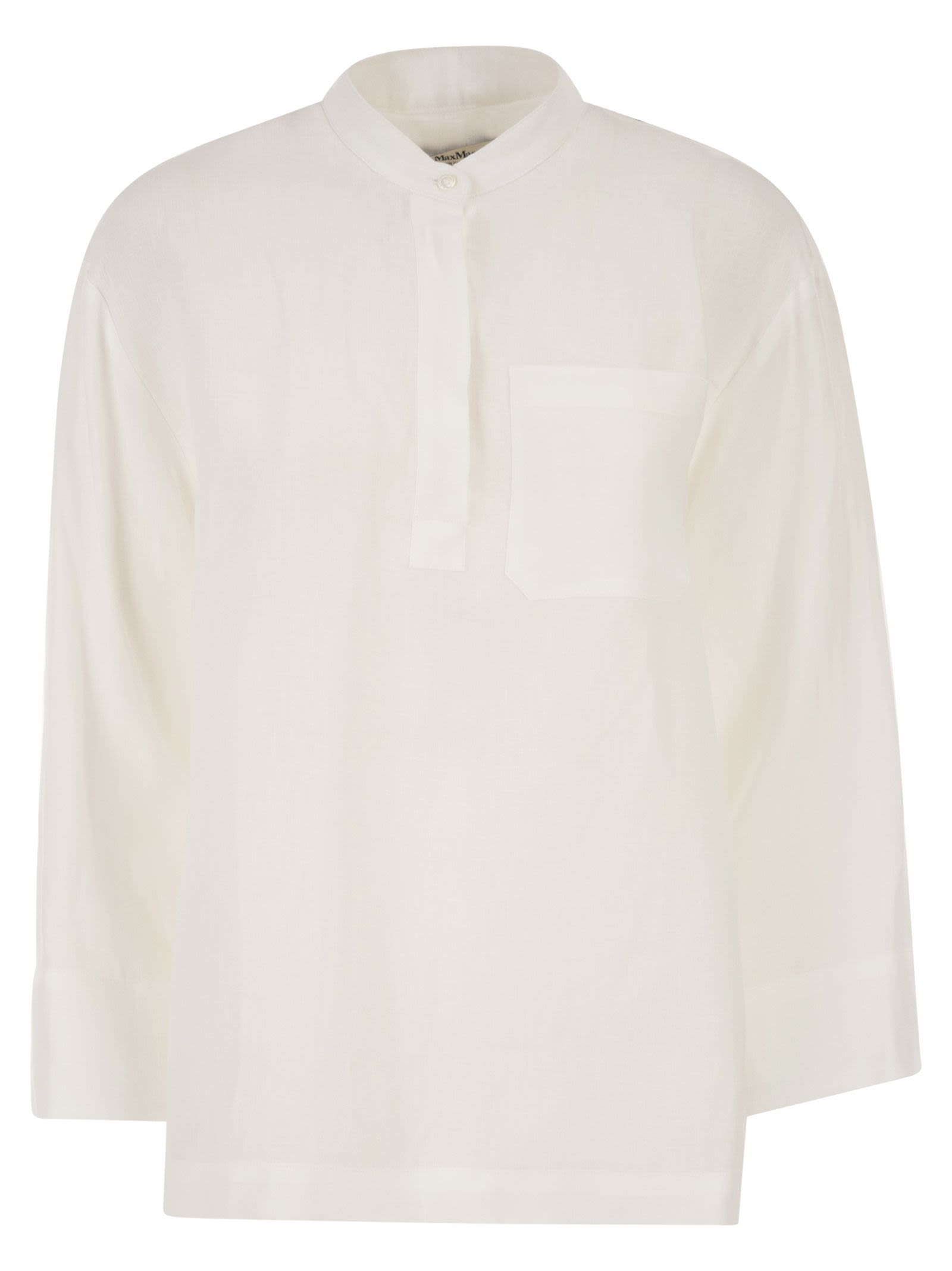 S Max Mara Women Smmcantico - Pure Linen Shirt S MAX MARA