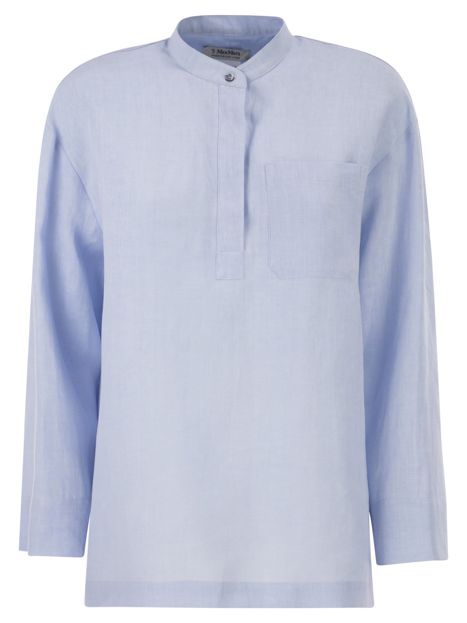 S Max Mara Women Smmcantico - Pure Linen Shirt S MAX MARA