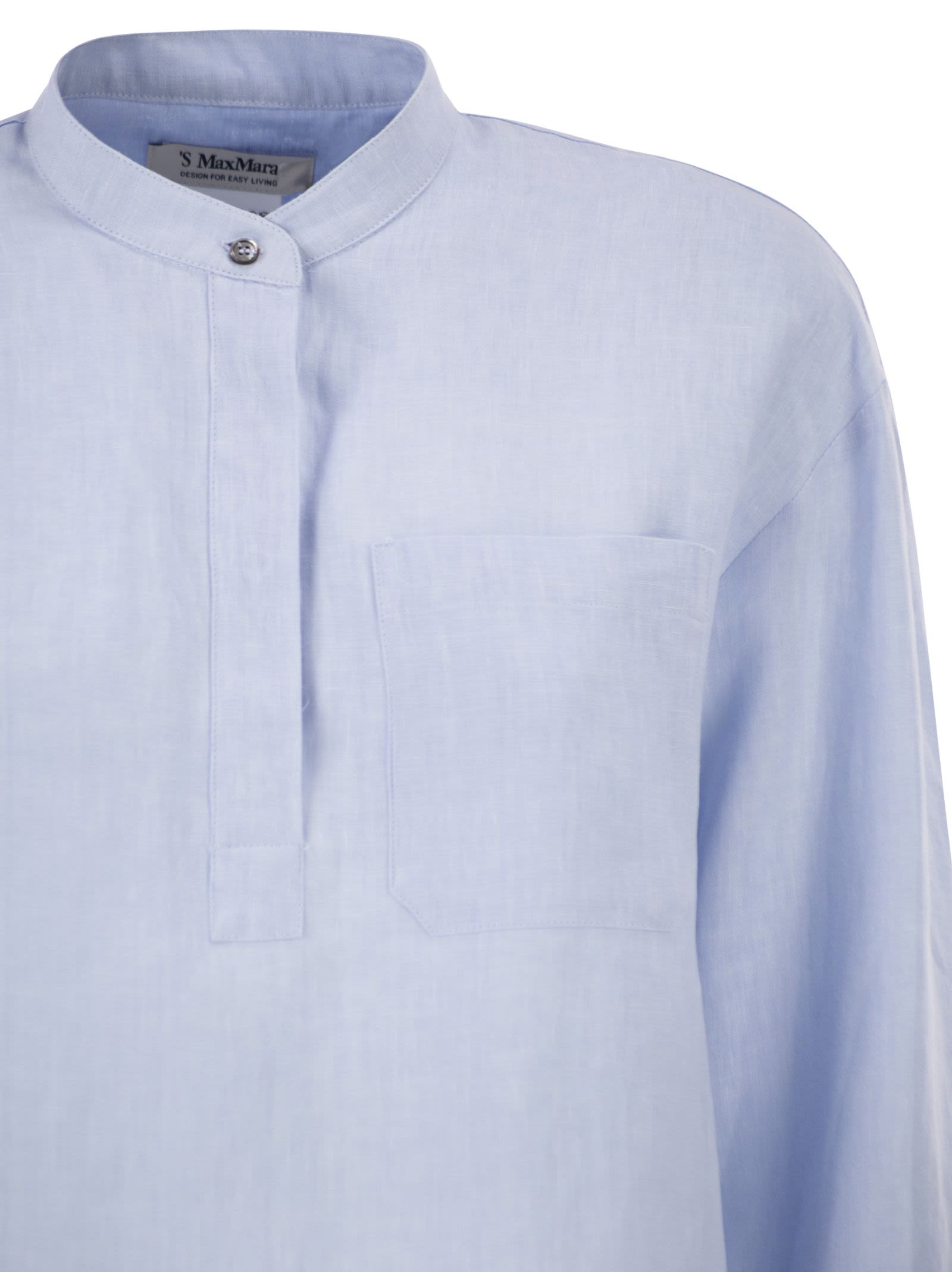 S Max Mara Women Smmcantico - Pure Linen Shirt S MAX MARA
