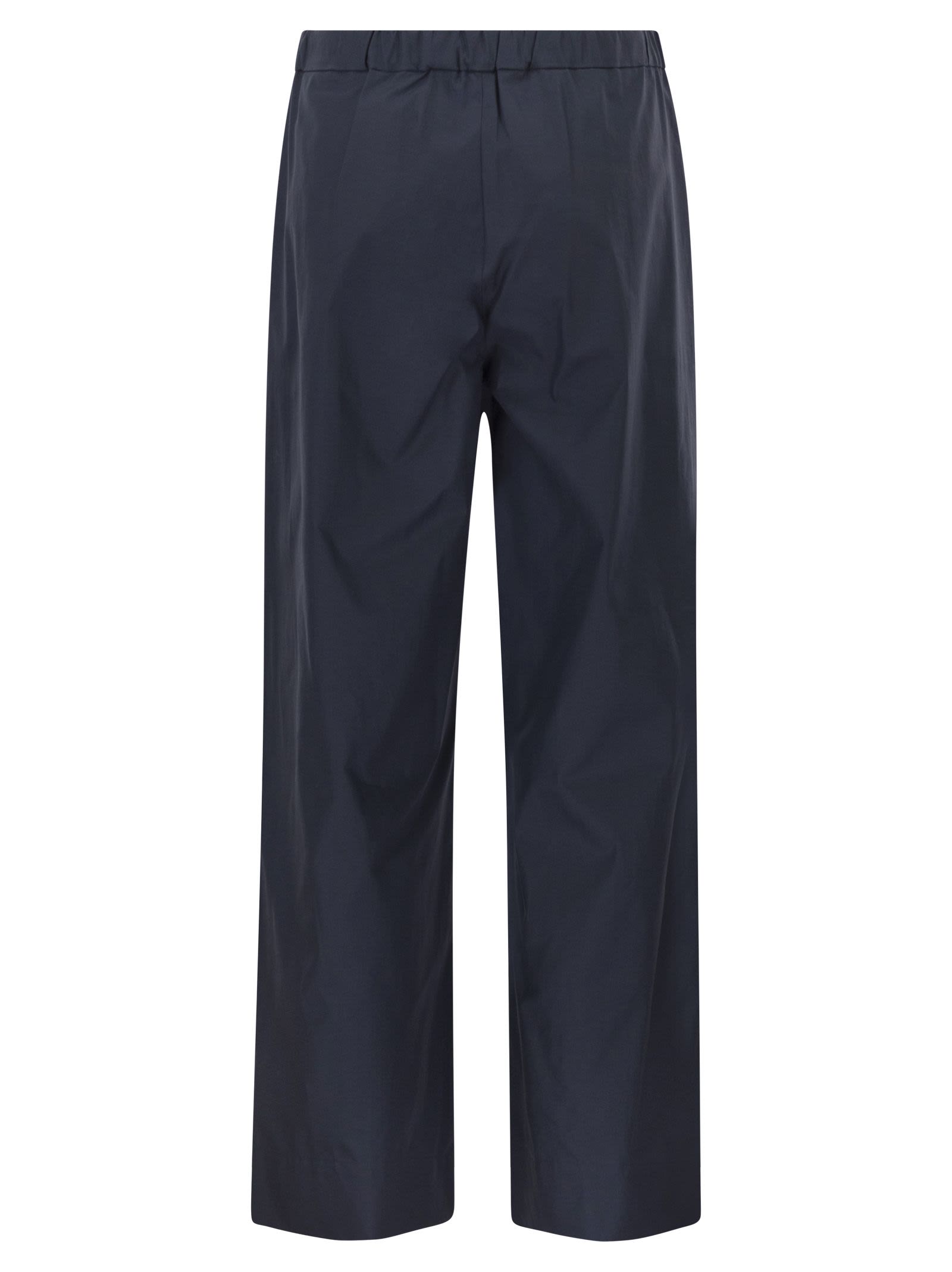 S Max Mara Women Smmargento - Cotton Drawstring Trousers S MAX MARA