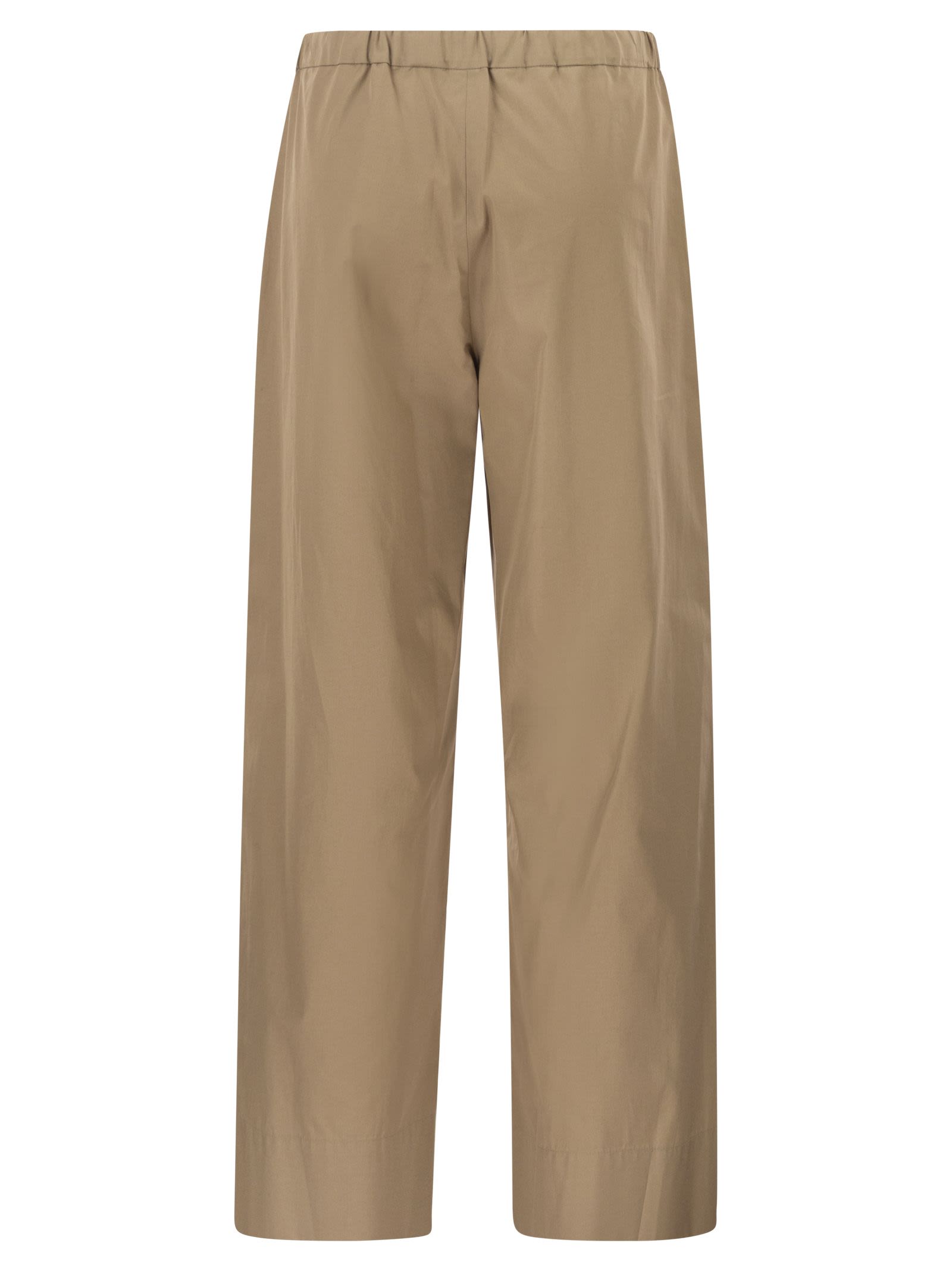 S Max Mara Women Smmargento - Cotton Drawstring Trousers S MAX MARA