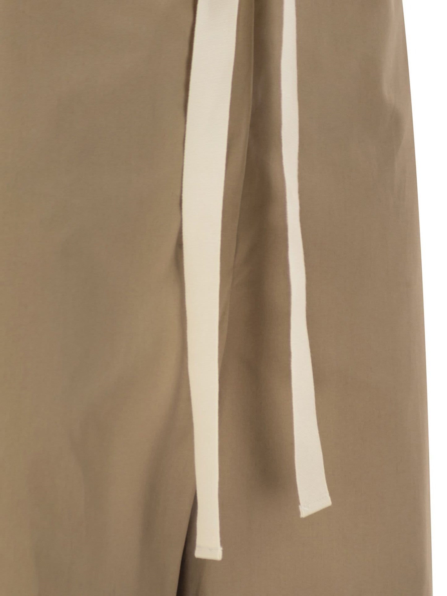 S Max Mara Women Smmargento - Cotton Drawstring Trousers S MAX MARA