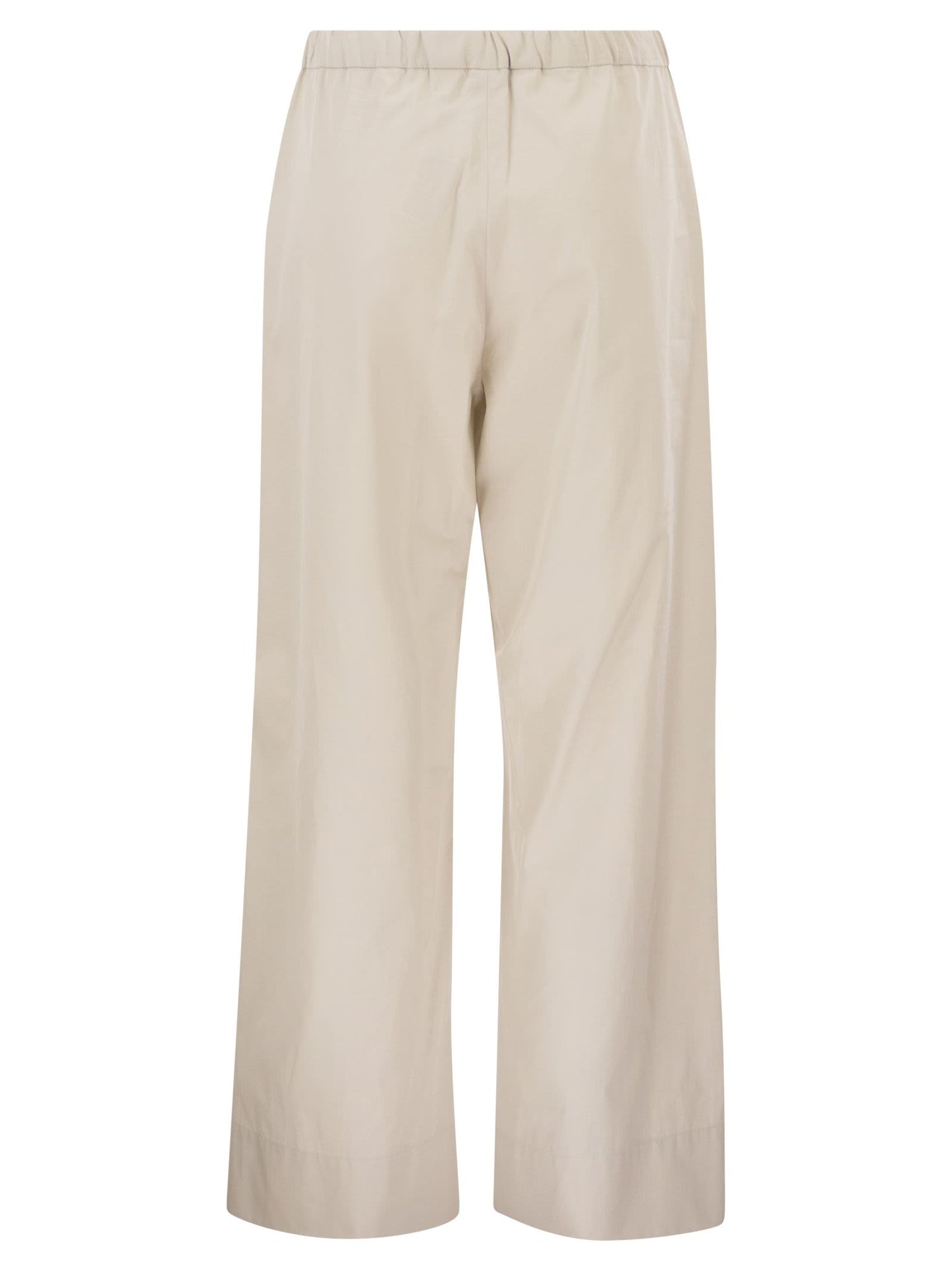 S Max Mara Women Smmargento - Cotton Drawstring Trousers S MAX MARA