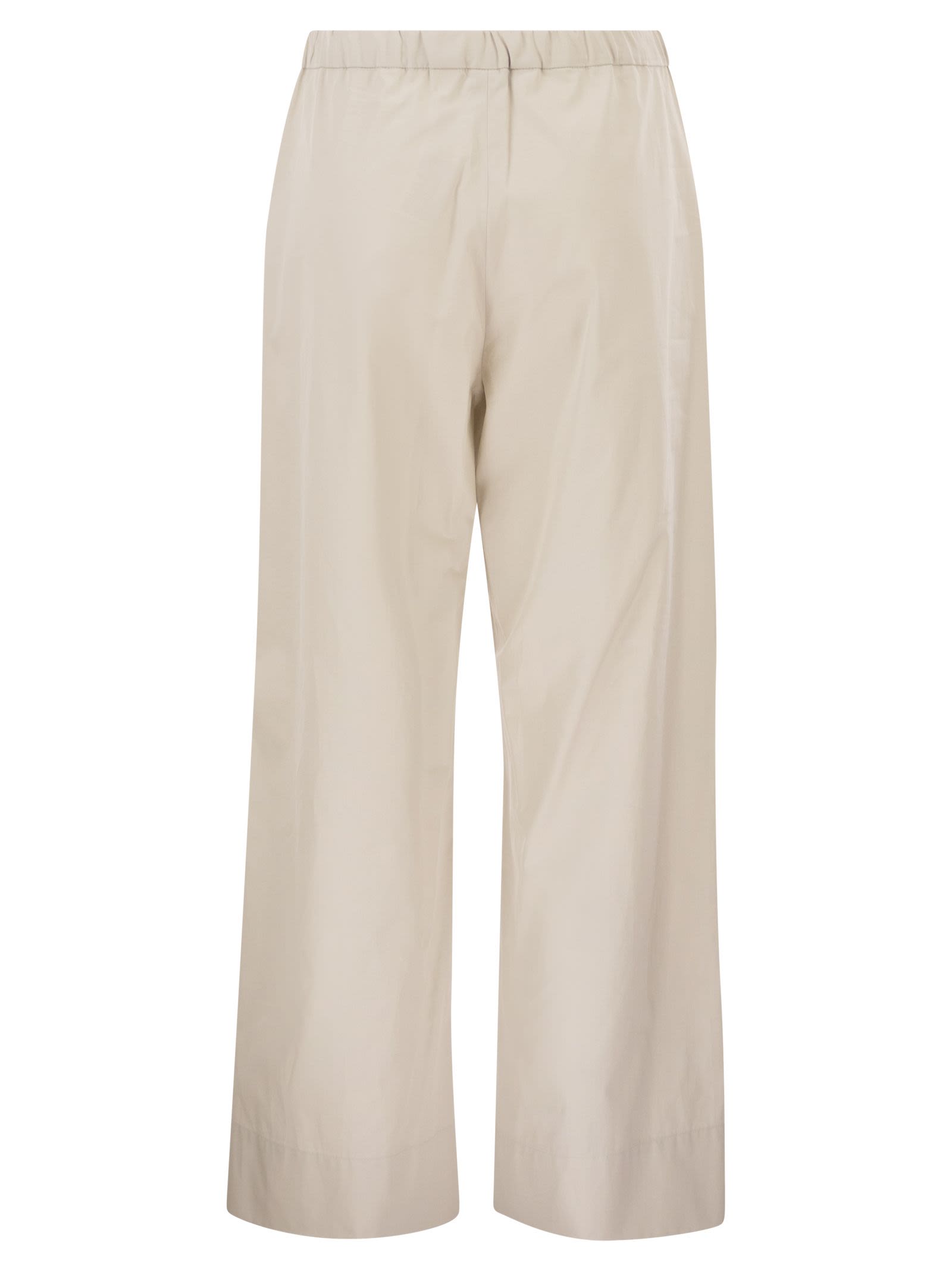 S Max Mara Women Smmargento - Cotton Drawstring Trousers S MAX MARA