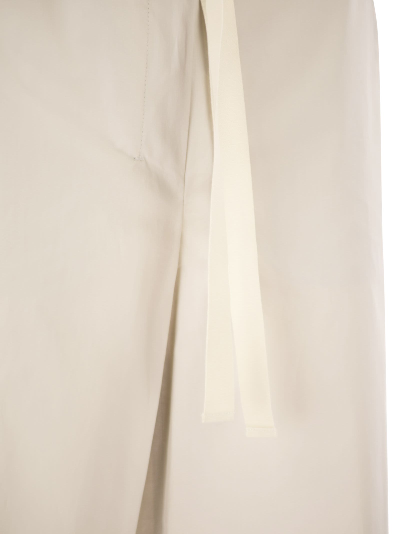 S Max Mara Women Smmargento - Cotton Drawstring Trousers S MAX MARA