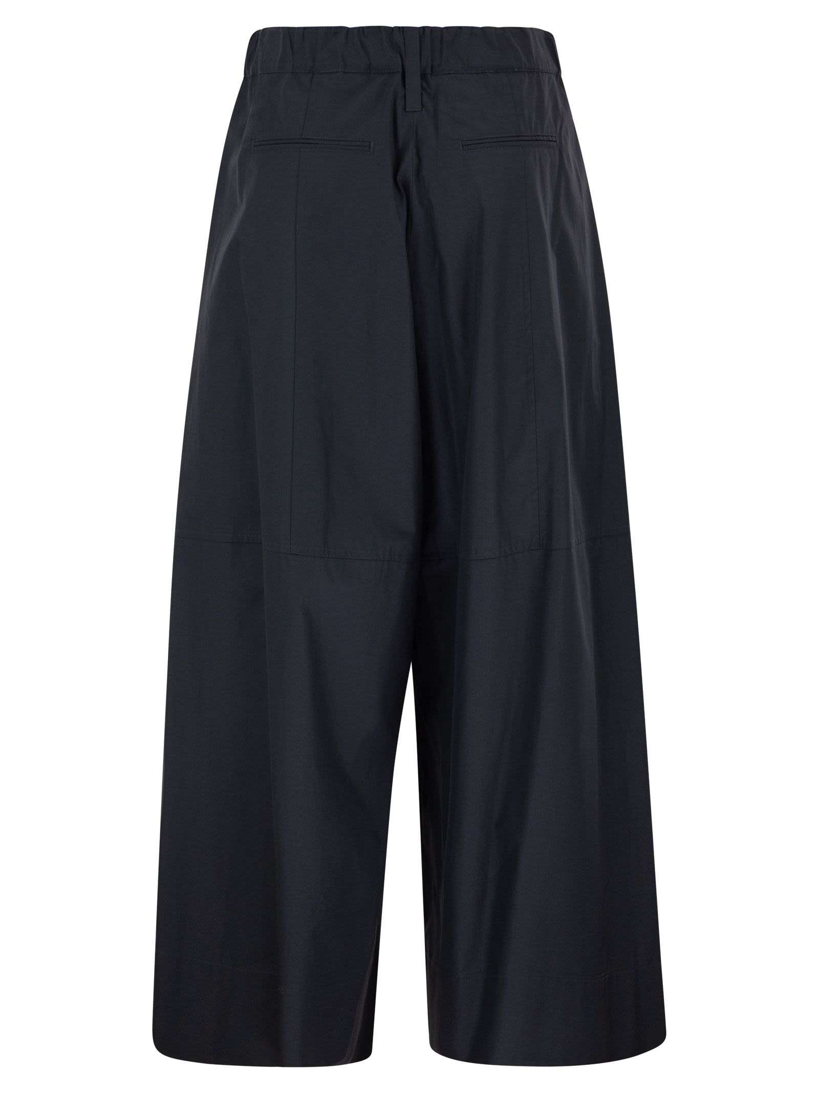 S Max Mara Women Smmgufo - Cotton Culotte Trousers With Drawstring Waist S MAX MARA