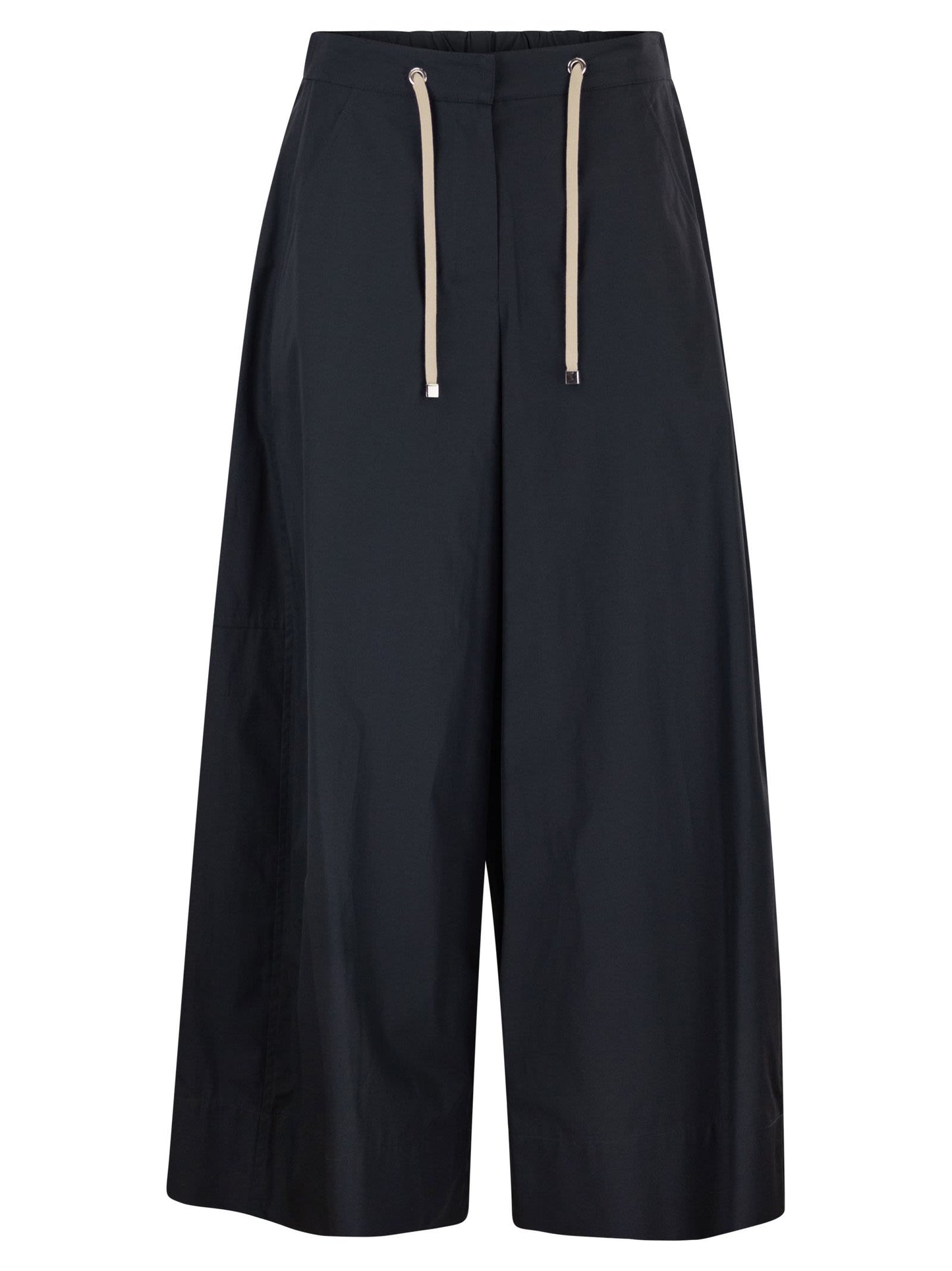 S Max Mara Women Smmgufo - Cotton Culotte Trousers With Drawstring Waist S MAX MARA