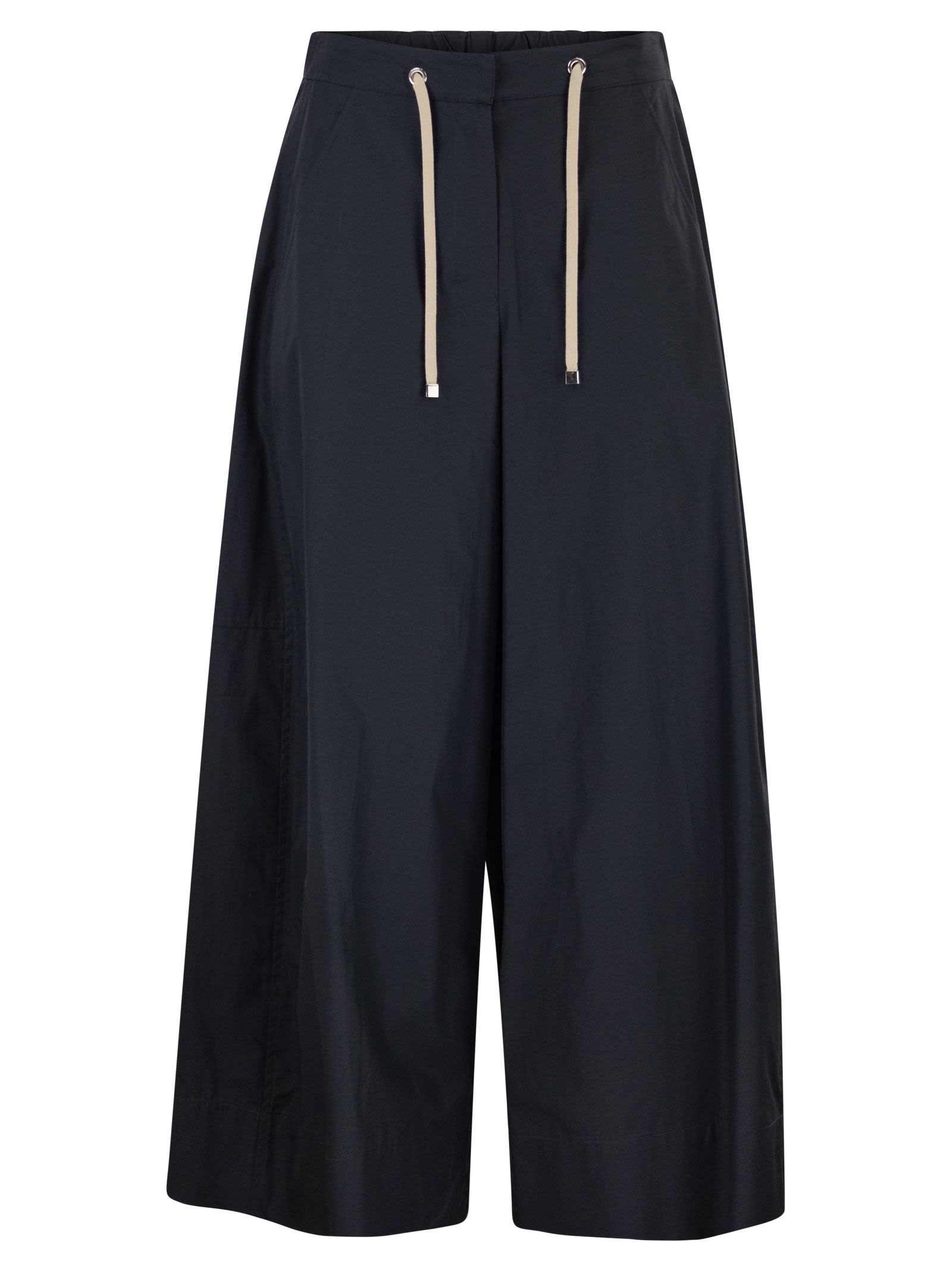 S Max Mara Women Smmgufo - Cotton Culotte Trousers With Drawstring Waist S MAX MARA