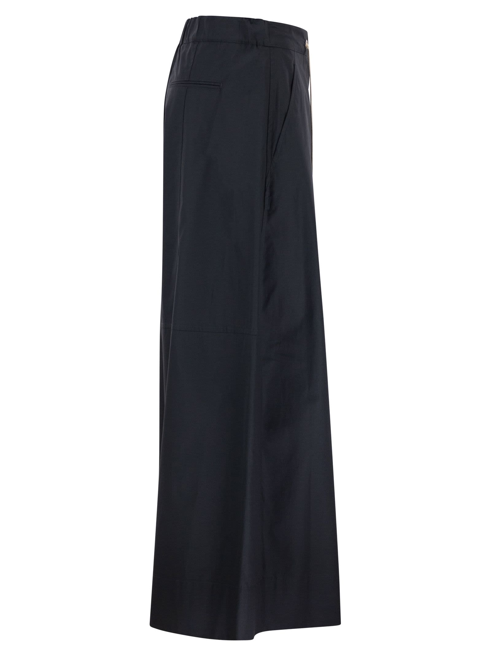 S Max Mara Women Smmgufo - Cotton Culotte Trousers With Drawstring Waist S MAX MARA