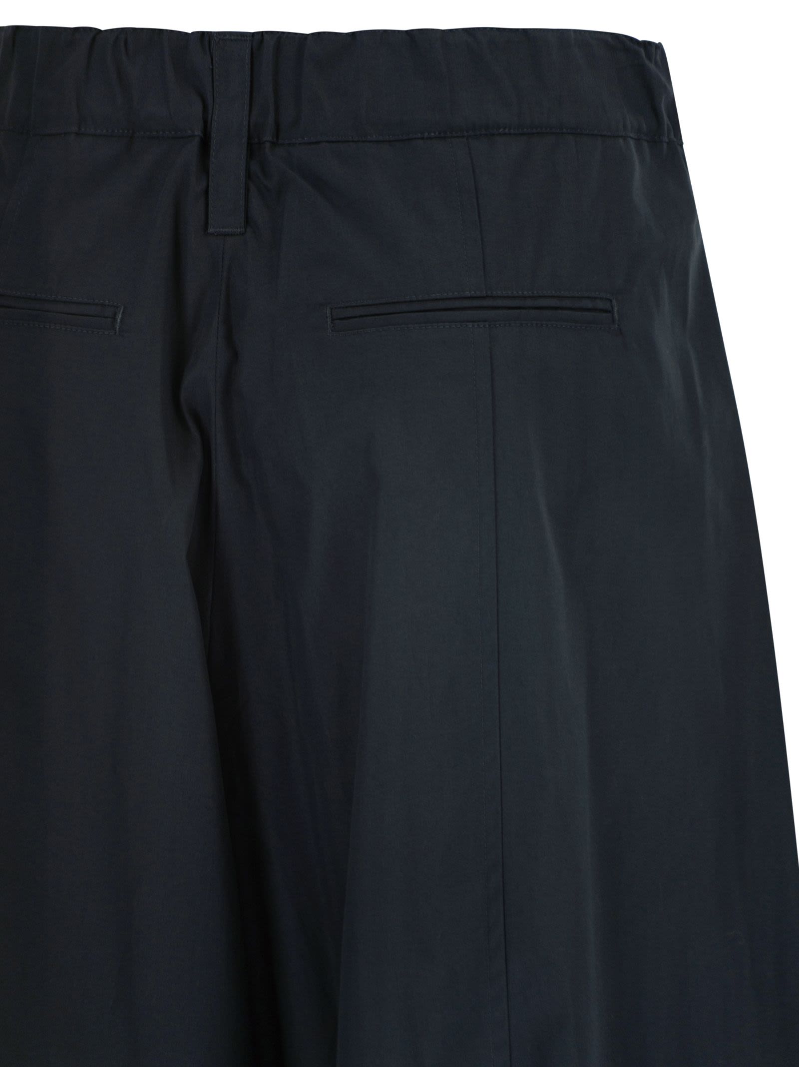 S Max Mara Women Smmgufo - Cotton Culotte Trousers With Drawstring Waist S MAX MARA
