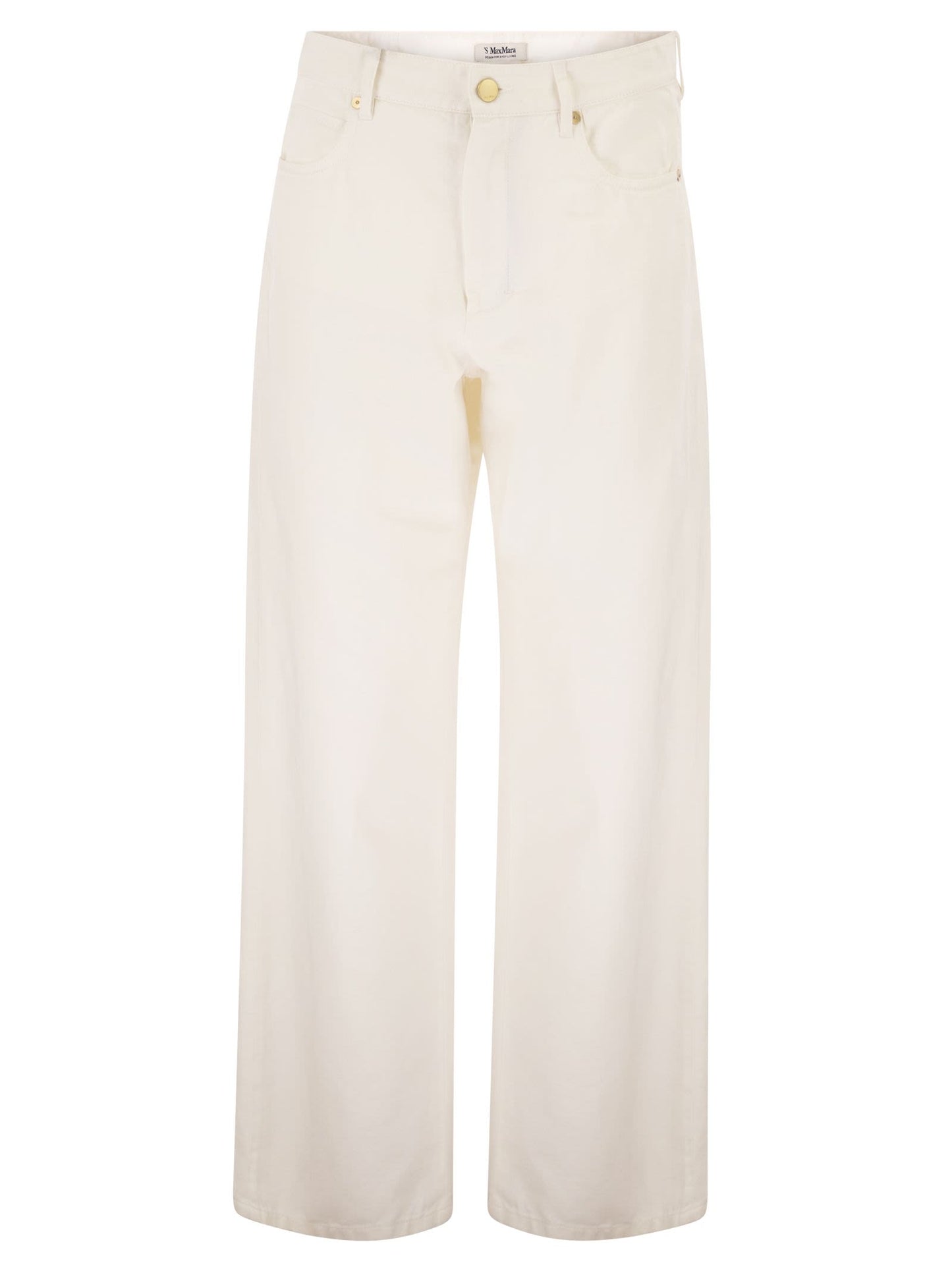 S Max Mara Women Smmonorata - 5-Pocket Trousers In Cotton And Linen S MAX MARA