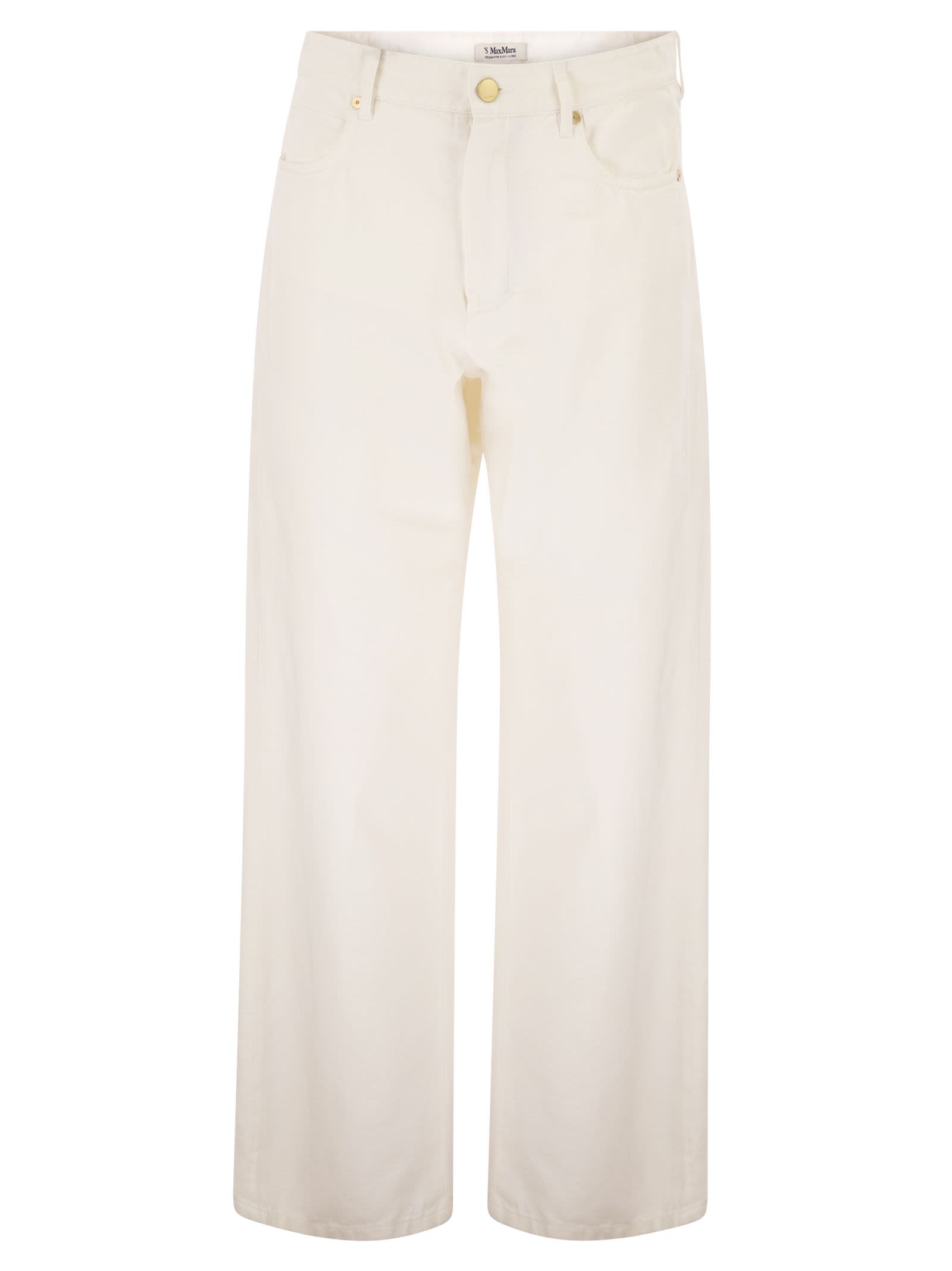 S Max Mara Women Smmonorata - 5-Pocket Trousers In Cotton And Linen S MAX MARA