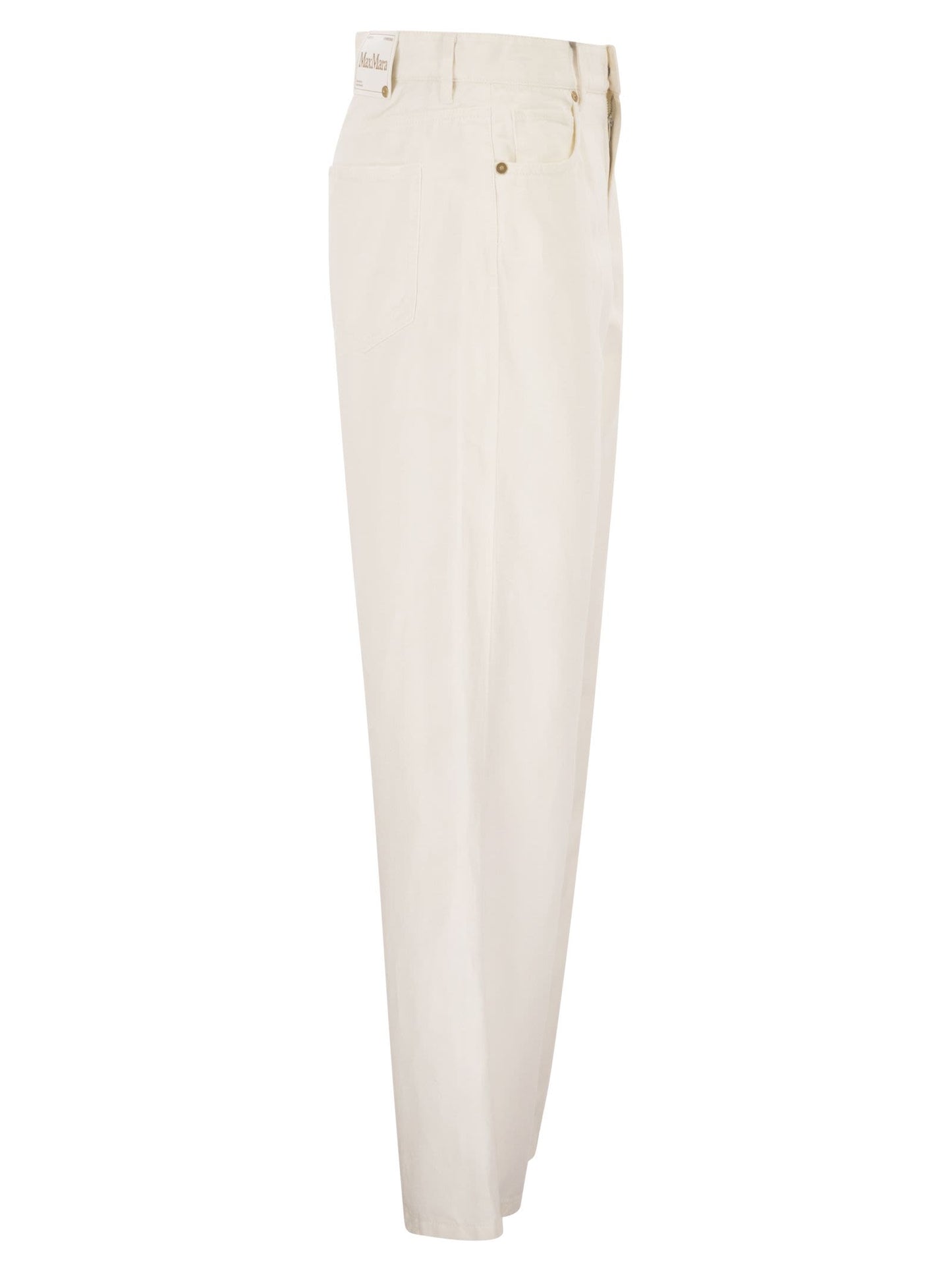 S Max Mara Women Smmonorata - 5-Pocket Trousers In Cotton And Linen S MAX MARA