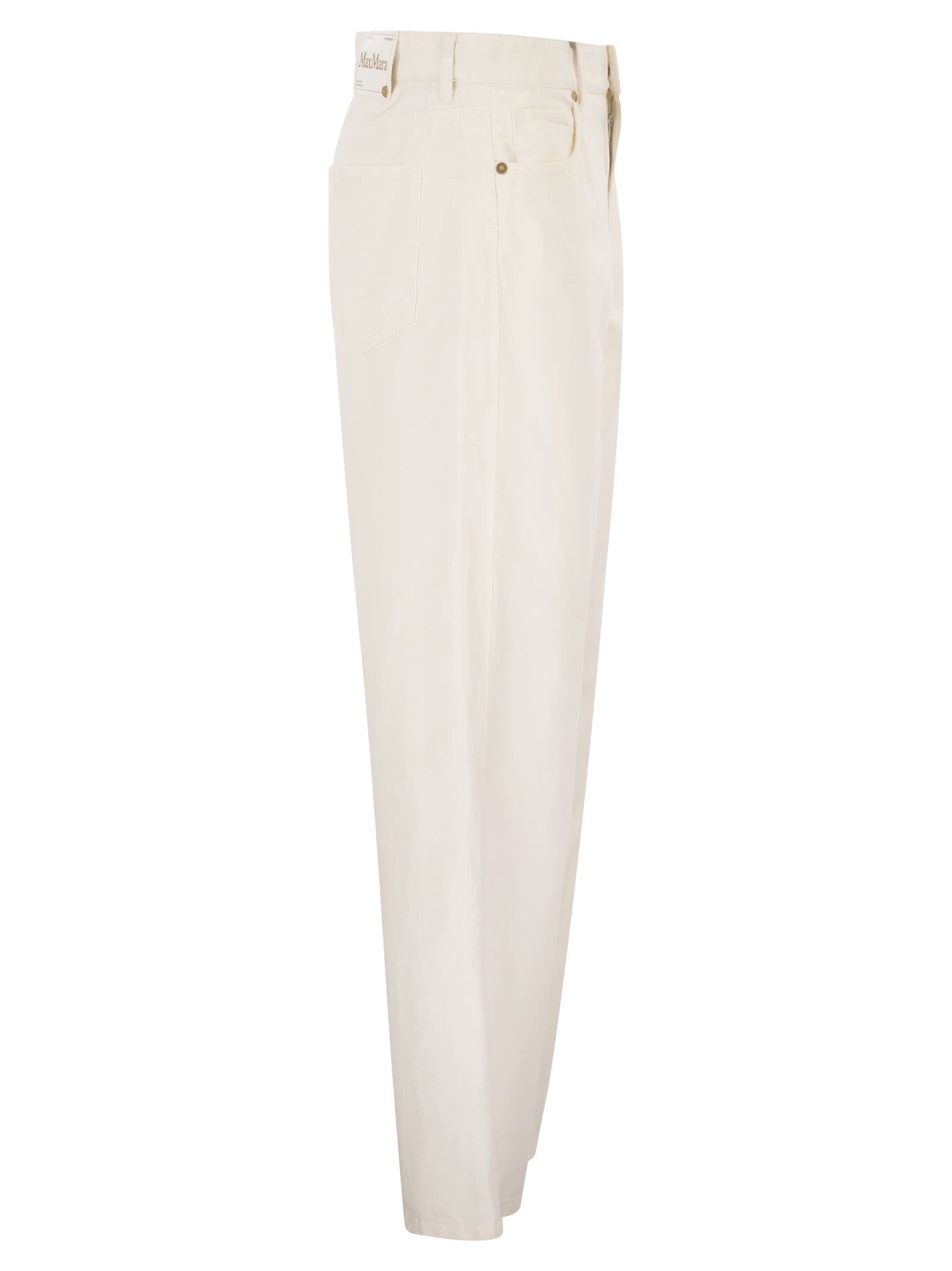 S Max Mara Women Smmonorata - 5-Pocket Trousers In Cotton And Linen S MAX MARA