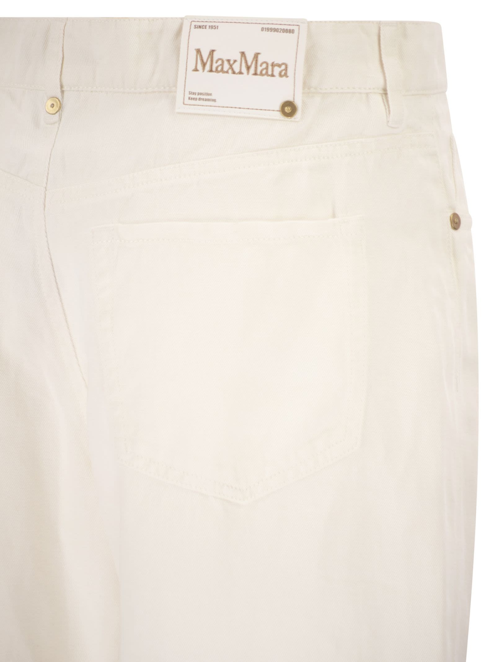S Max Mara Women Smmonorata - 5-Pocket Trousers In Cotton And Linen S MAX MARA