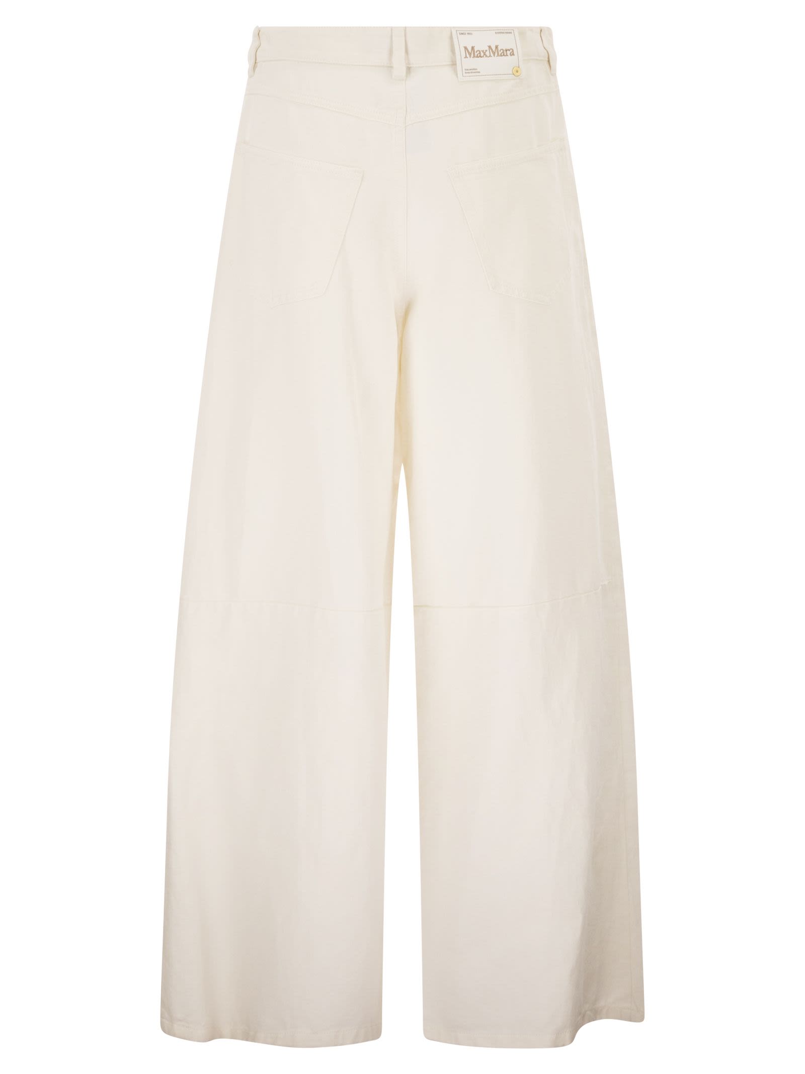 S Max Mara Women Smmaloa - Wide-Leg Trousers In Cotton And Linen S MAX MARA
