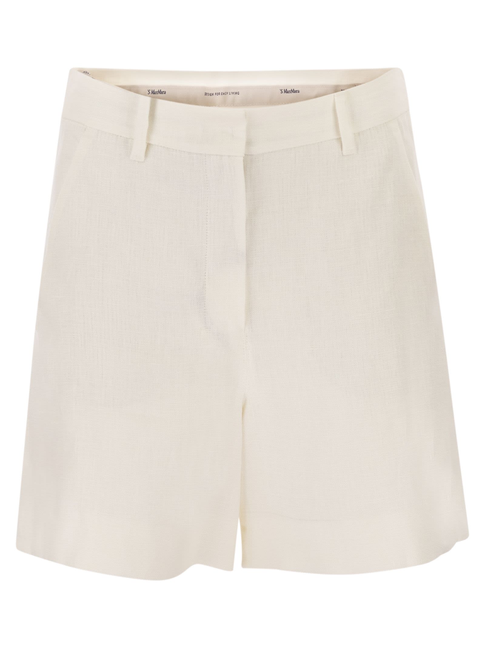 S Max Mara Women Smmparty - Linen Straw Shorts S MAX MARA