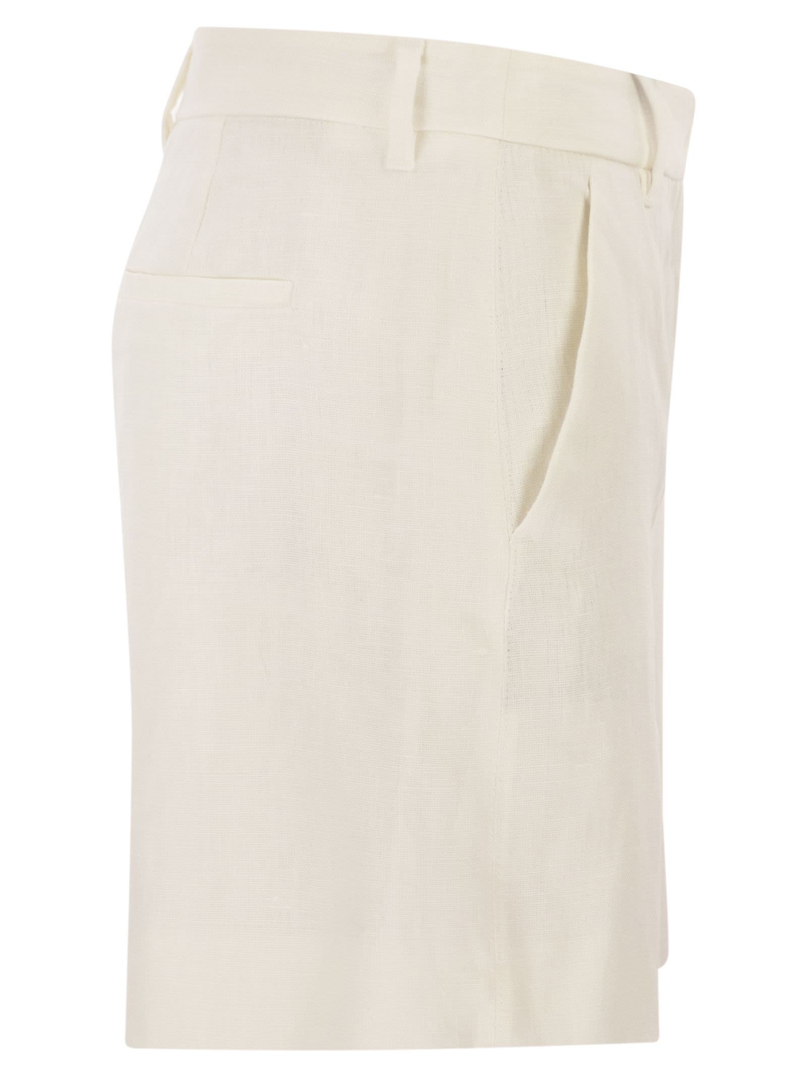 S Max Mara Women Smmparty - Linen Straw Shorts S MAX MARA