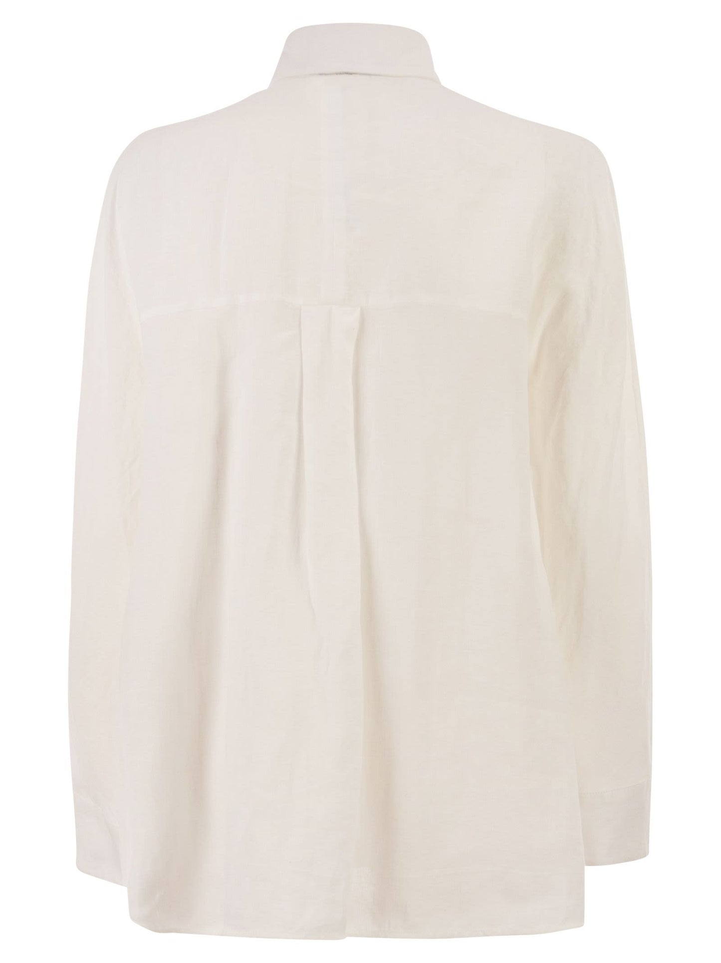 S Max Mara Women Smmgala - Linen Shirt With Fluid Silhouette And Patch Pocket S MAX MARA