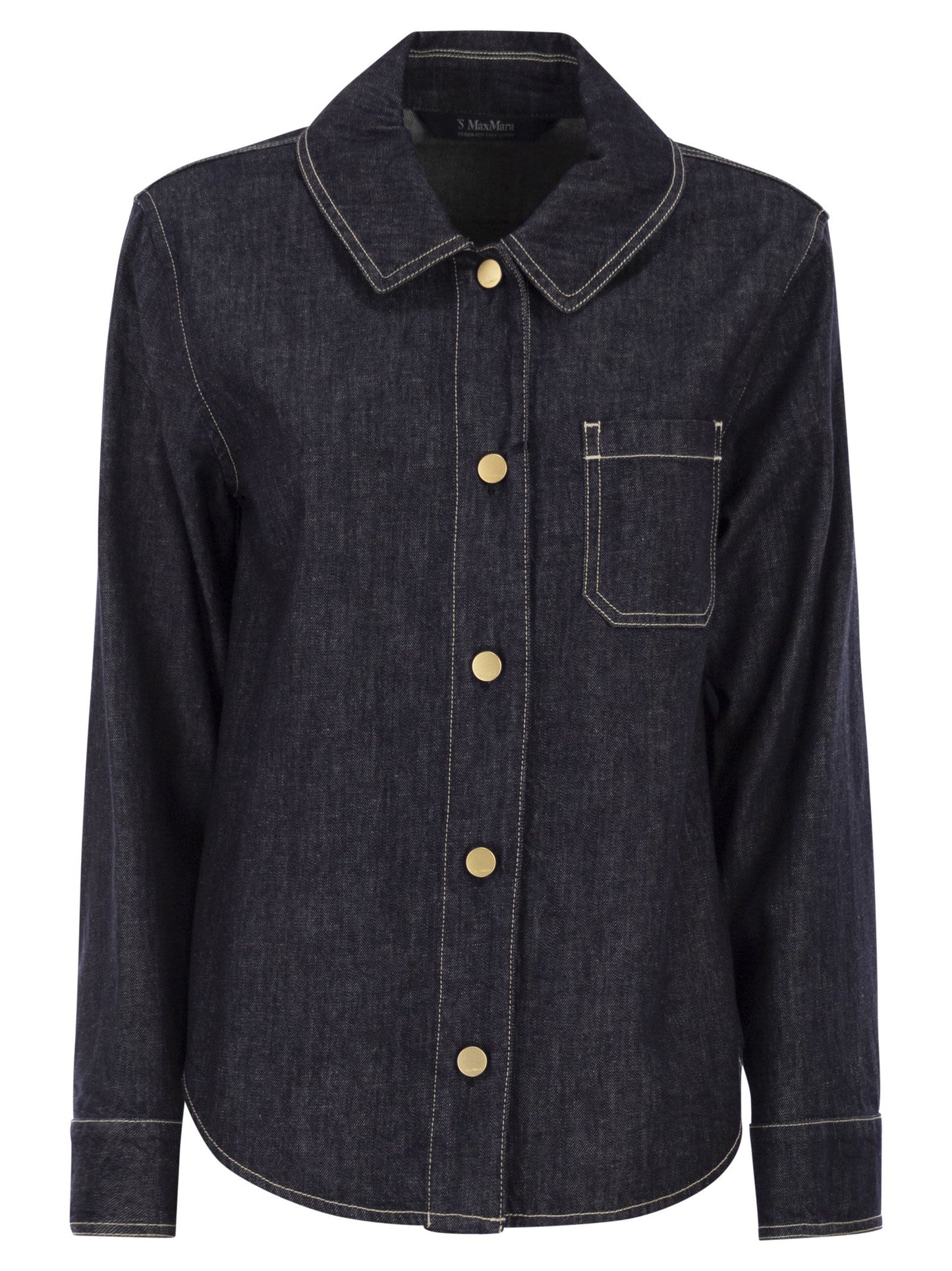 S Max Mara Women Smmenfasi - Cotton Denim Shirt S MAX MARA