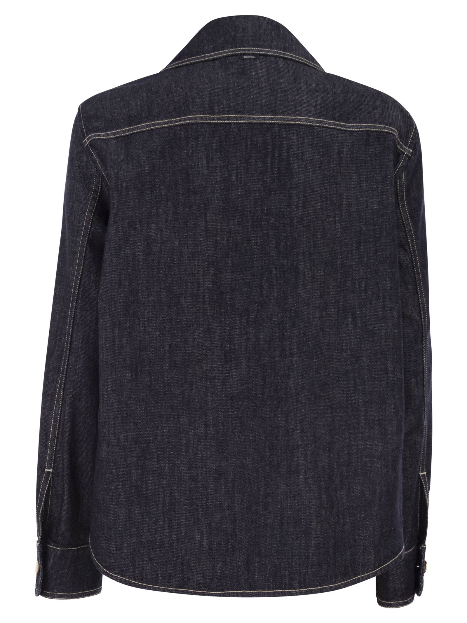 S Max Mara Women Smmenfasi - Cotton Denim Shirt S MAX MARA