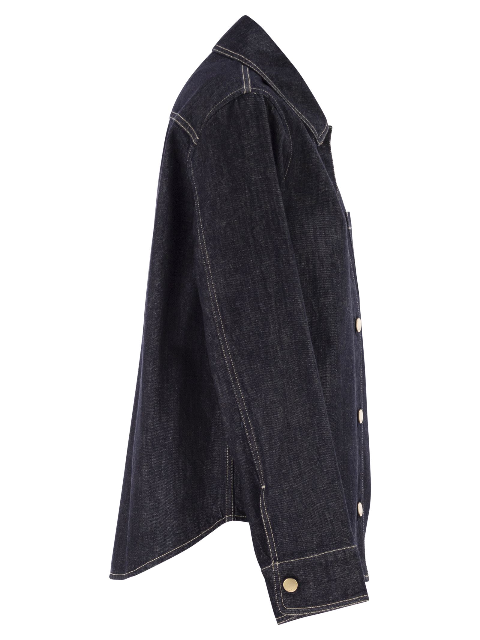 S Max Mara Women Smmenfasi - Cotton Denim Shirt S MAX MARA