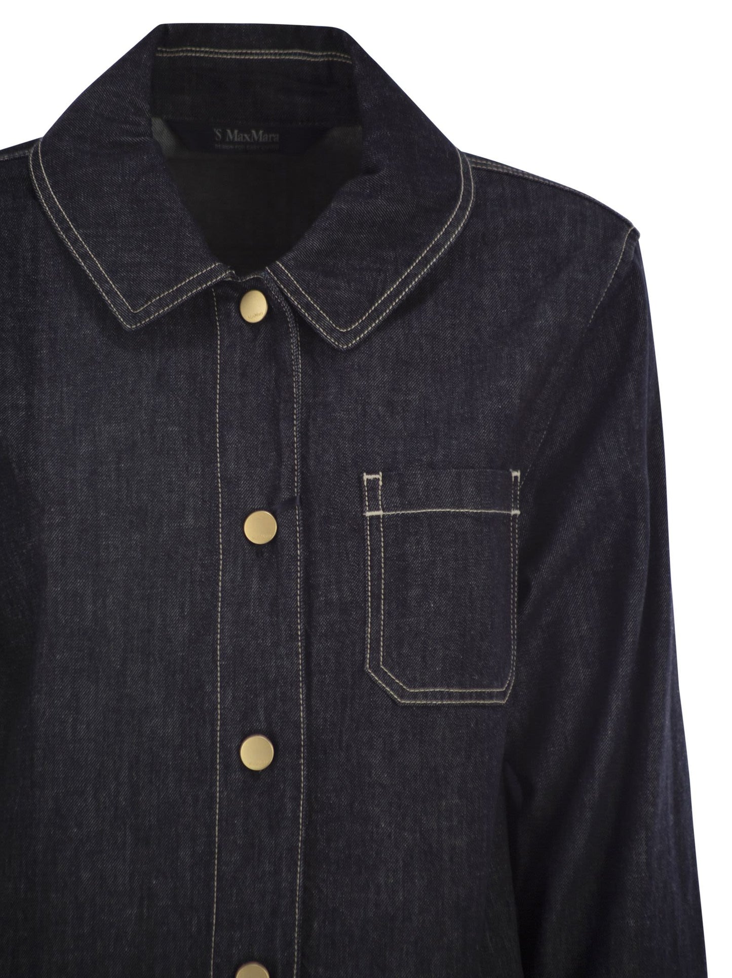 S Max Mara Women Smmenfasi - Cotton Denim Shirt S MAX MARA