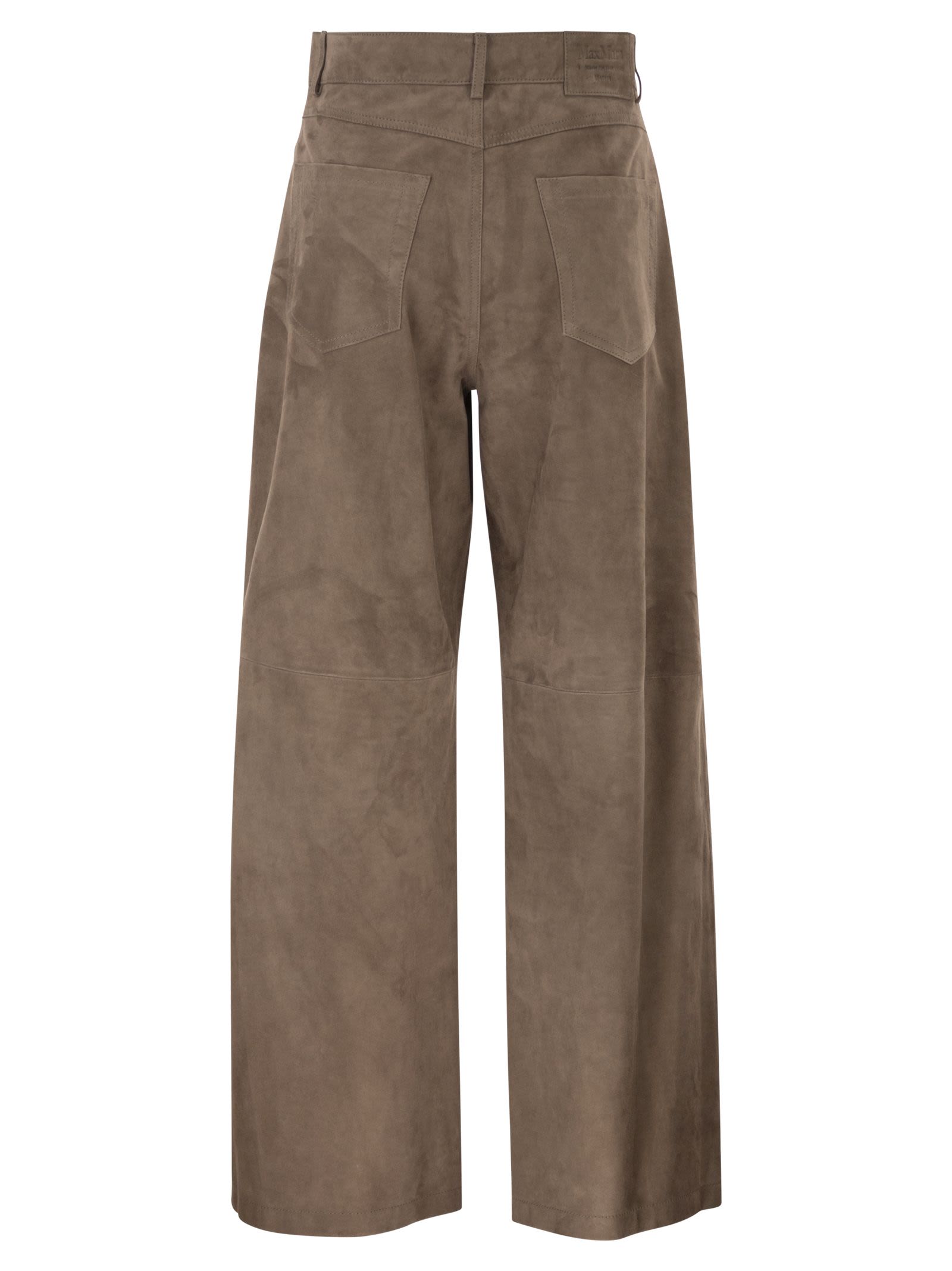 S Maxmara Women Smmfulmine - Wide-Leg Leather Trousers S MAX MARA
