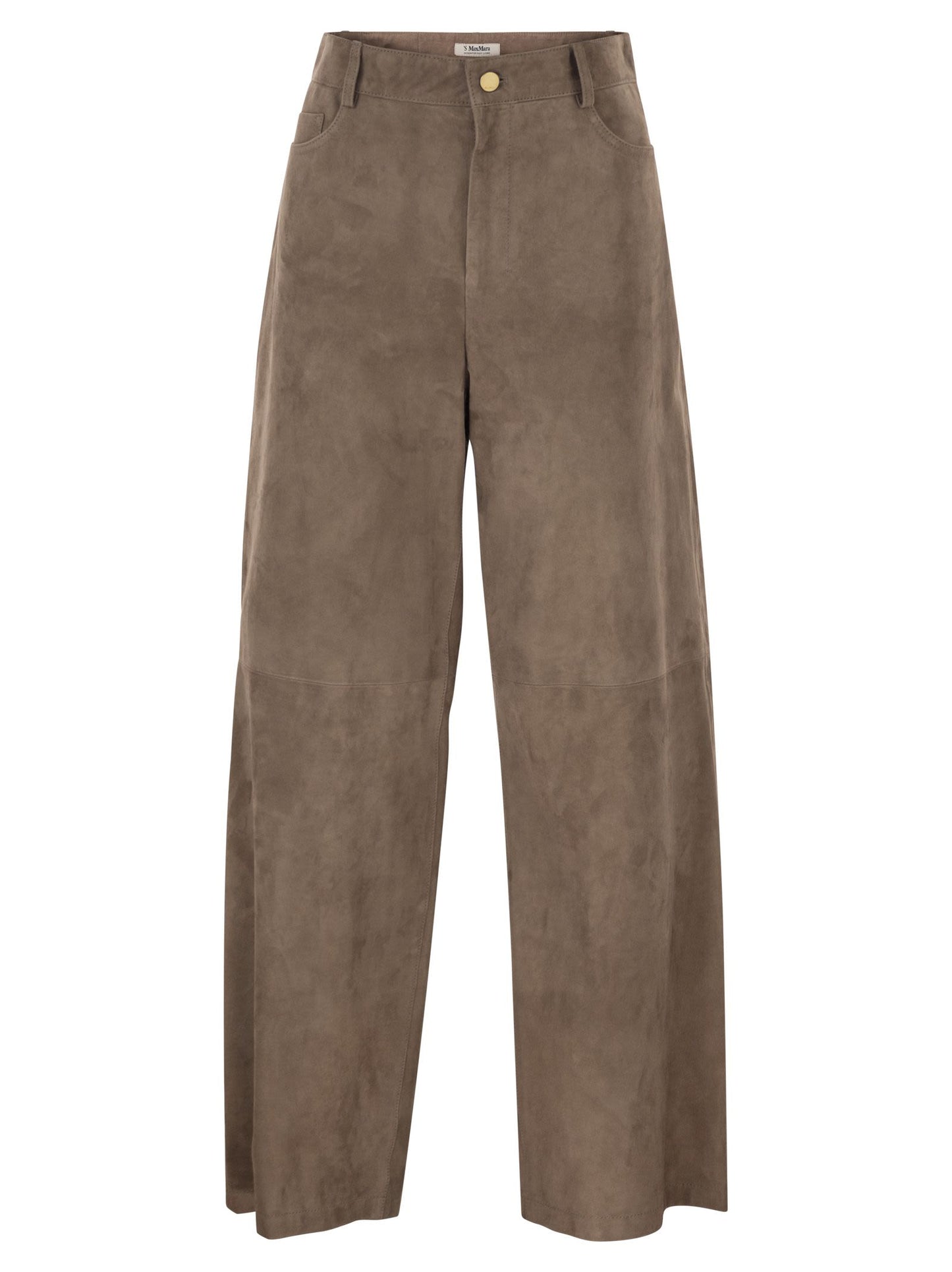 S Maxmara Women Smmfulmine - Wide-Leg Leather Trousers S MAX MARA