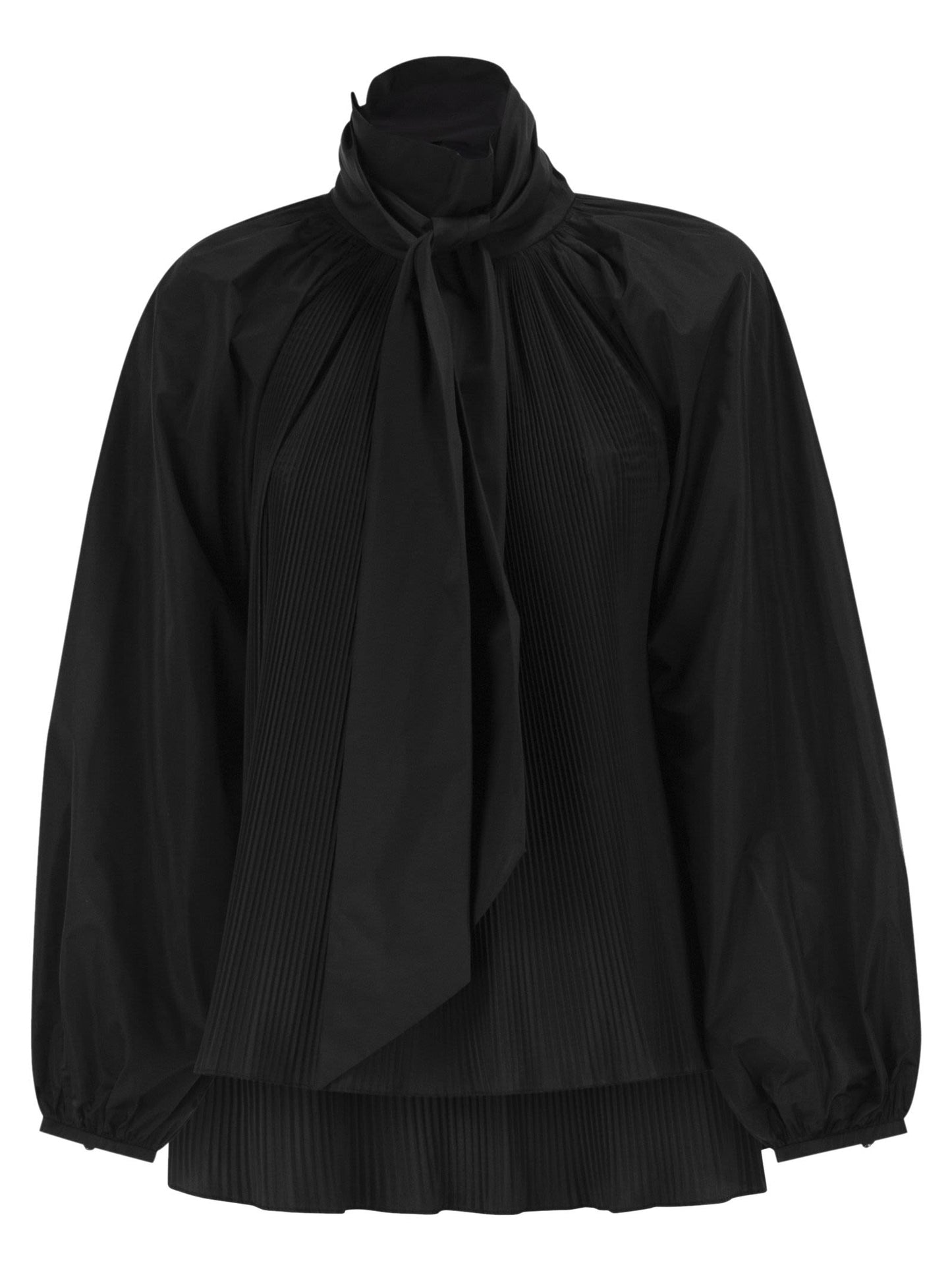 Max Mara Women Mxevalle - Pleated Blouse With Neck Bow MAX MARA
