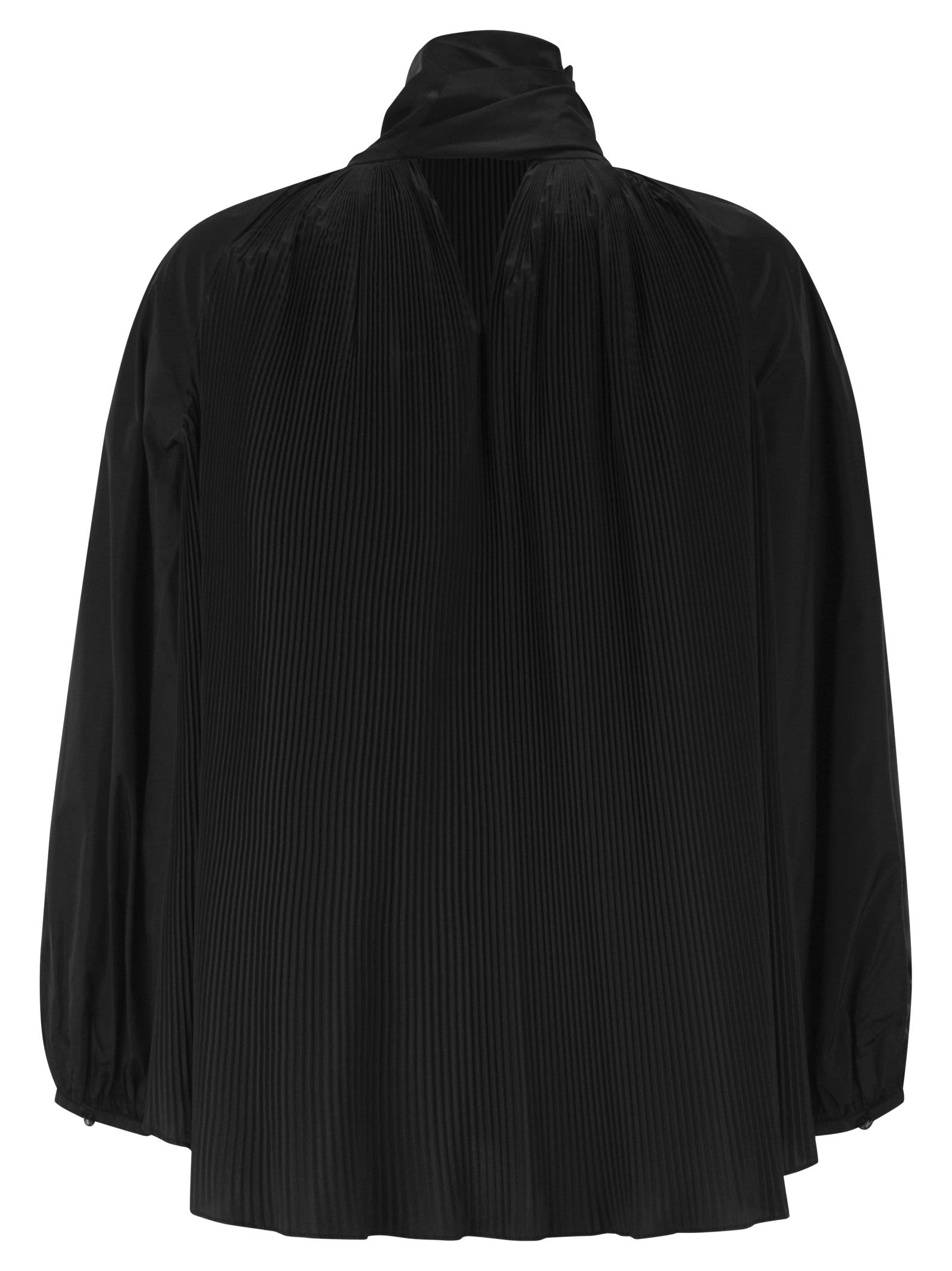 Max Mara Women Mxevalle - Pleated Blouse With Neck Bow MAX MARA