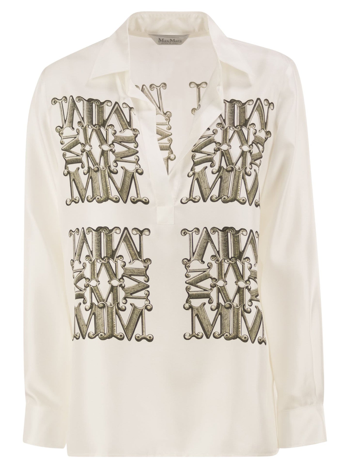 Max Mara Women Mxmfiltro - Silk Shirt With Monogram Print MAX MARA