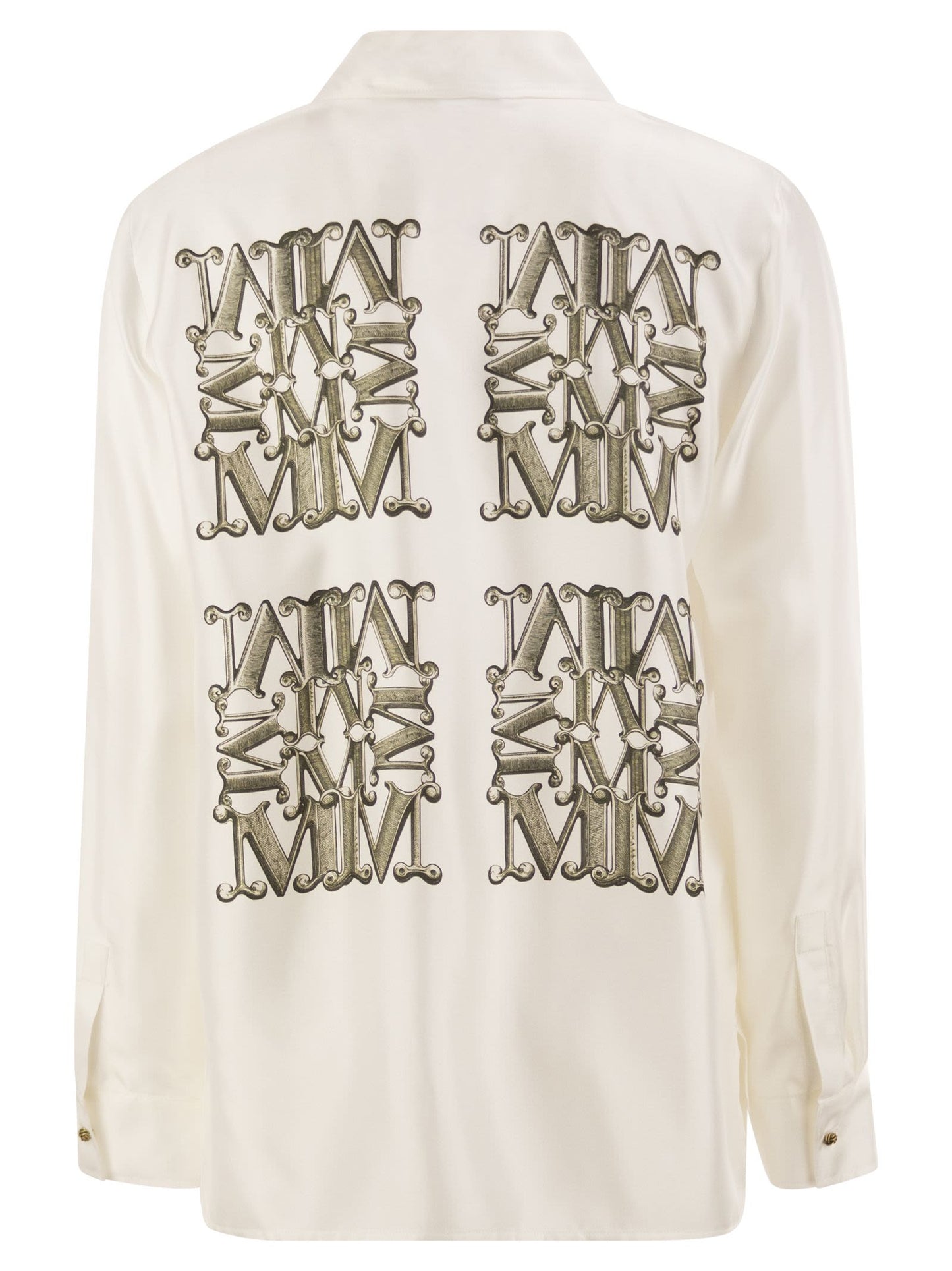 Max Mara Women Mxmfiltro - Silk Shirt With Monogram Print MAX MARA