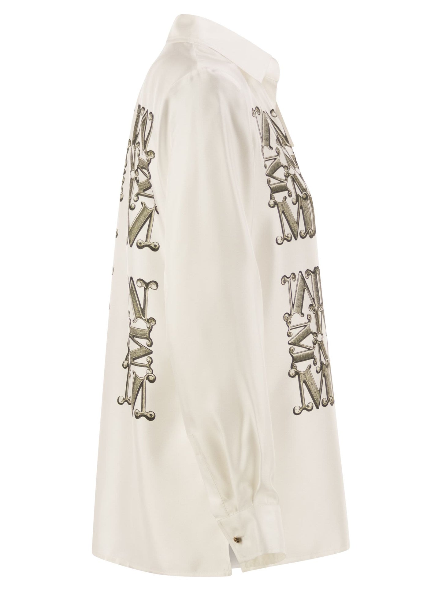 Max Mara Women Mxmfiltro - Silk Shirt With Monogram Print MAX MARA