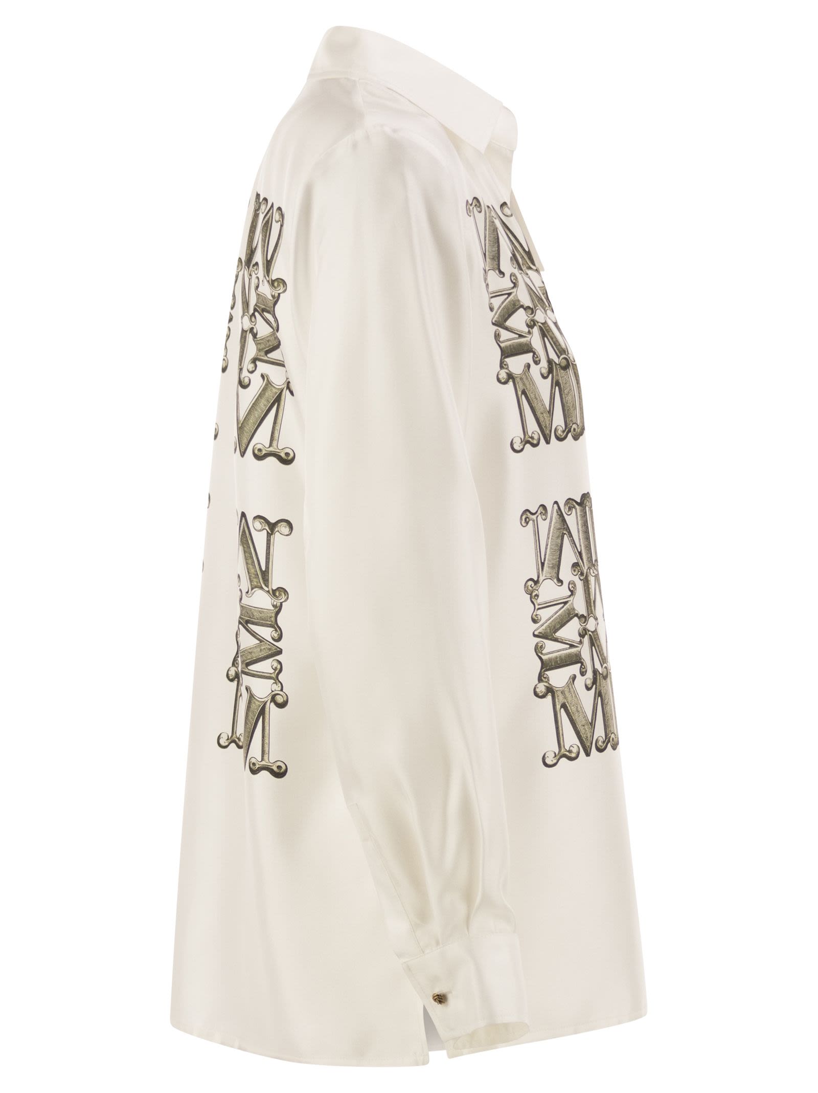 Max Mara Women Mxmfiltro - Silk Shirt With Monogram Print MAX MARA