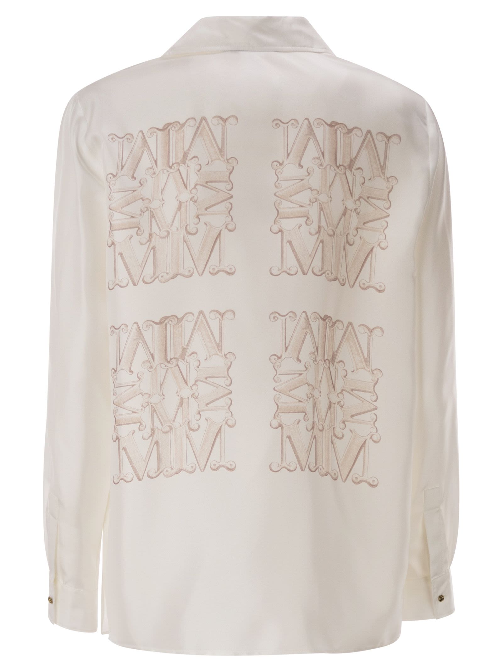 Max Mara Women Mxmfiltro - Silk Shirt With Monogram Print MAX MARA