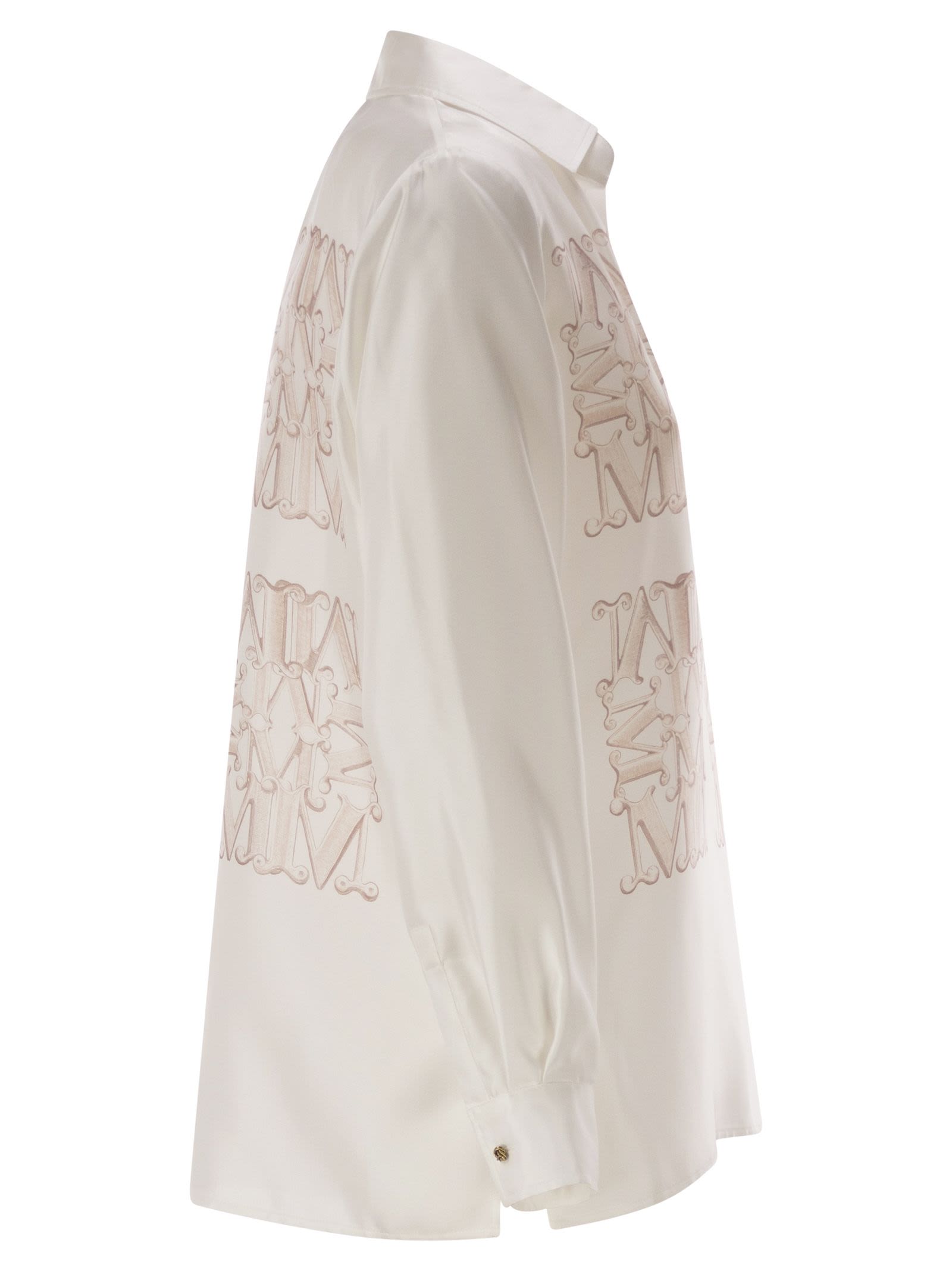 Max Mara Women Mxmfiltro - Silk Shirt With Monogram Print MAX MARA