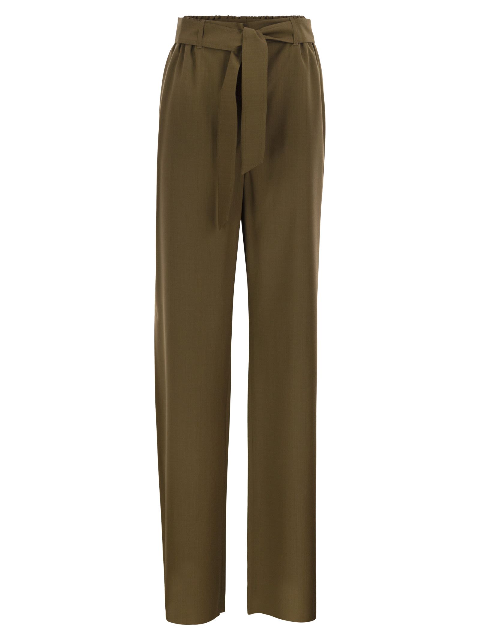 Max Mara Women Mxmeditto - Fluid Tailored Trousers In Pure Virgin Wool MAX MARA