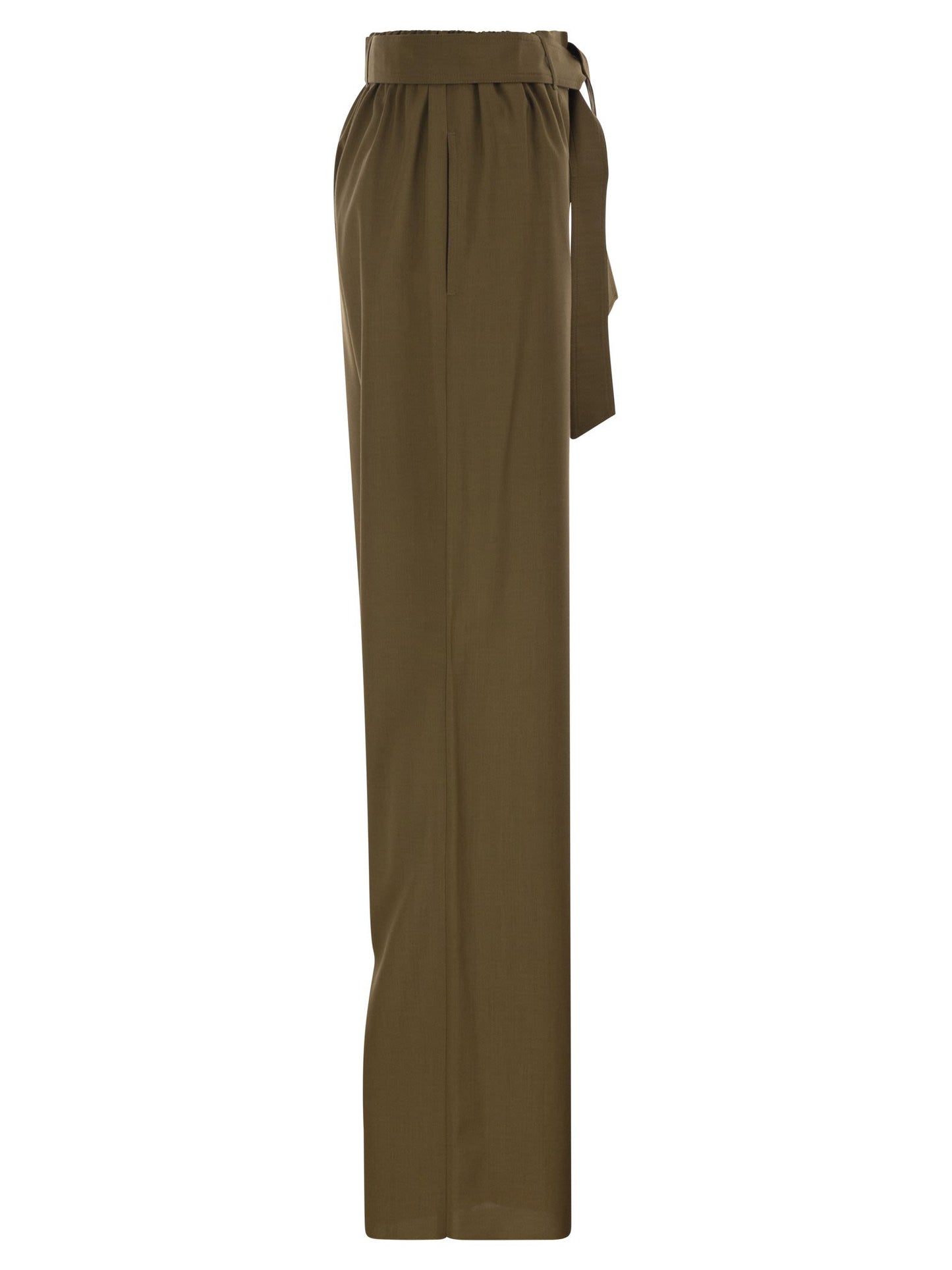 Max Mara Women Mxmeditto - Fluid Tailored Trousers In Pure Virgin Wool MAX MARA